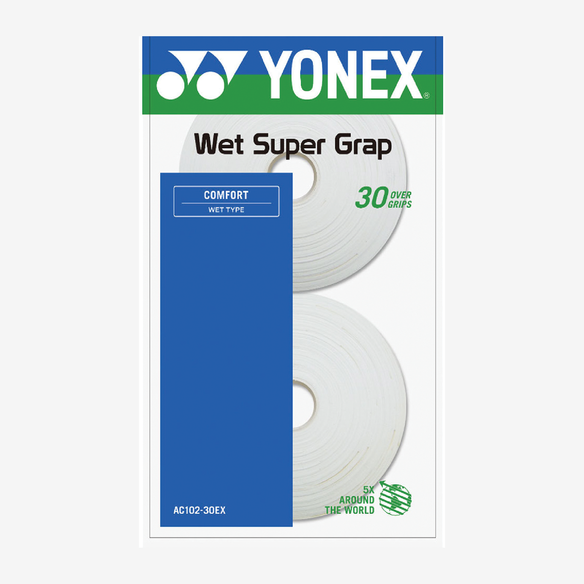 Yonex Wet Super Grap White (30 Pack)