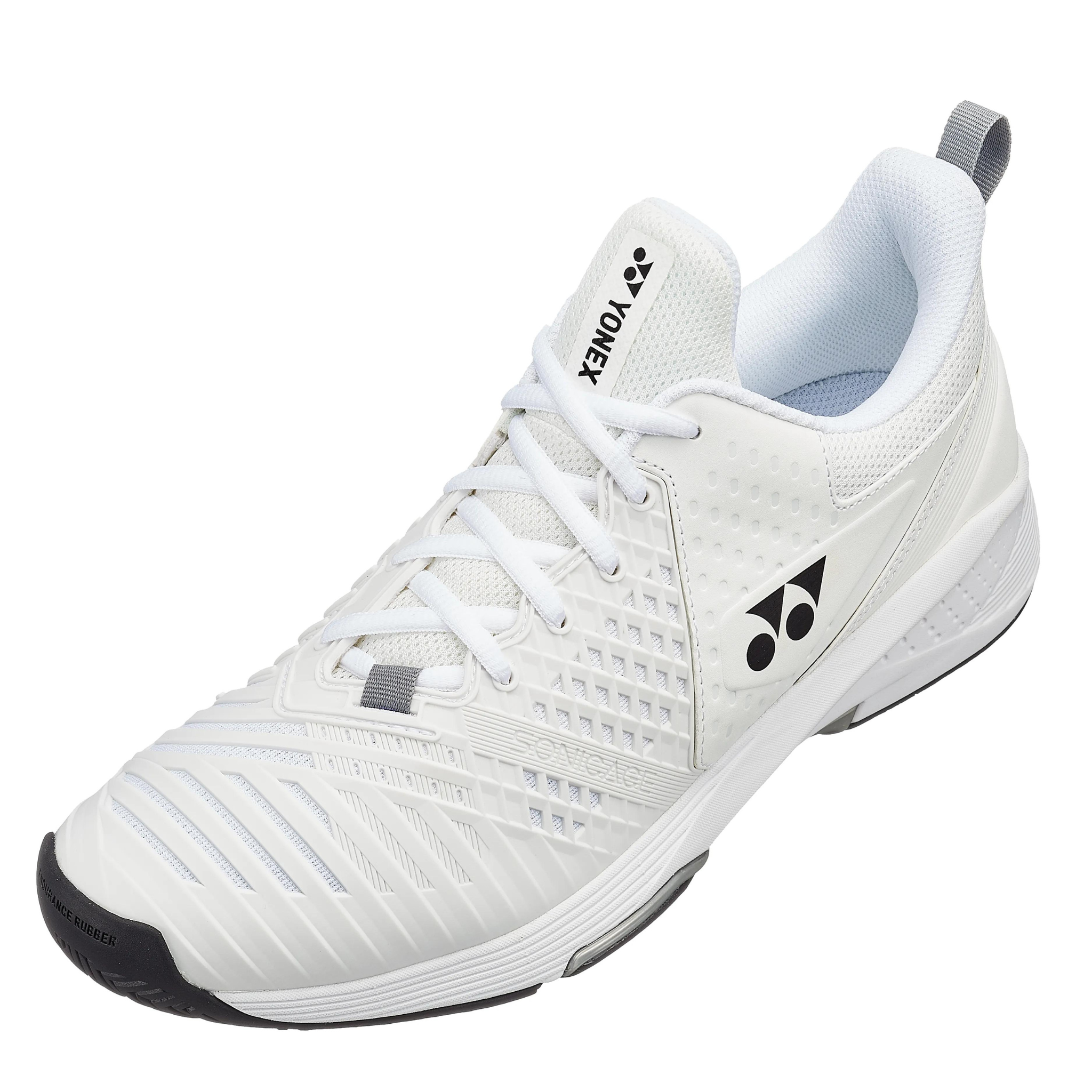 Yonex Sonicage 3 Wide Unisex Tennis Shoes - White/Black