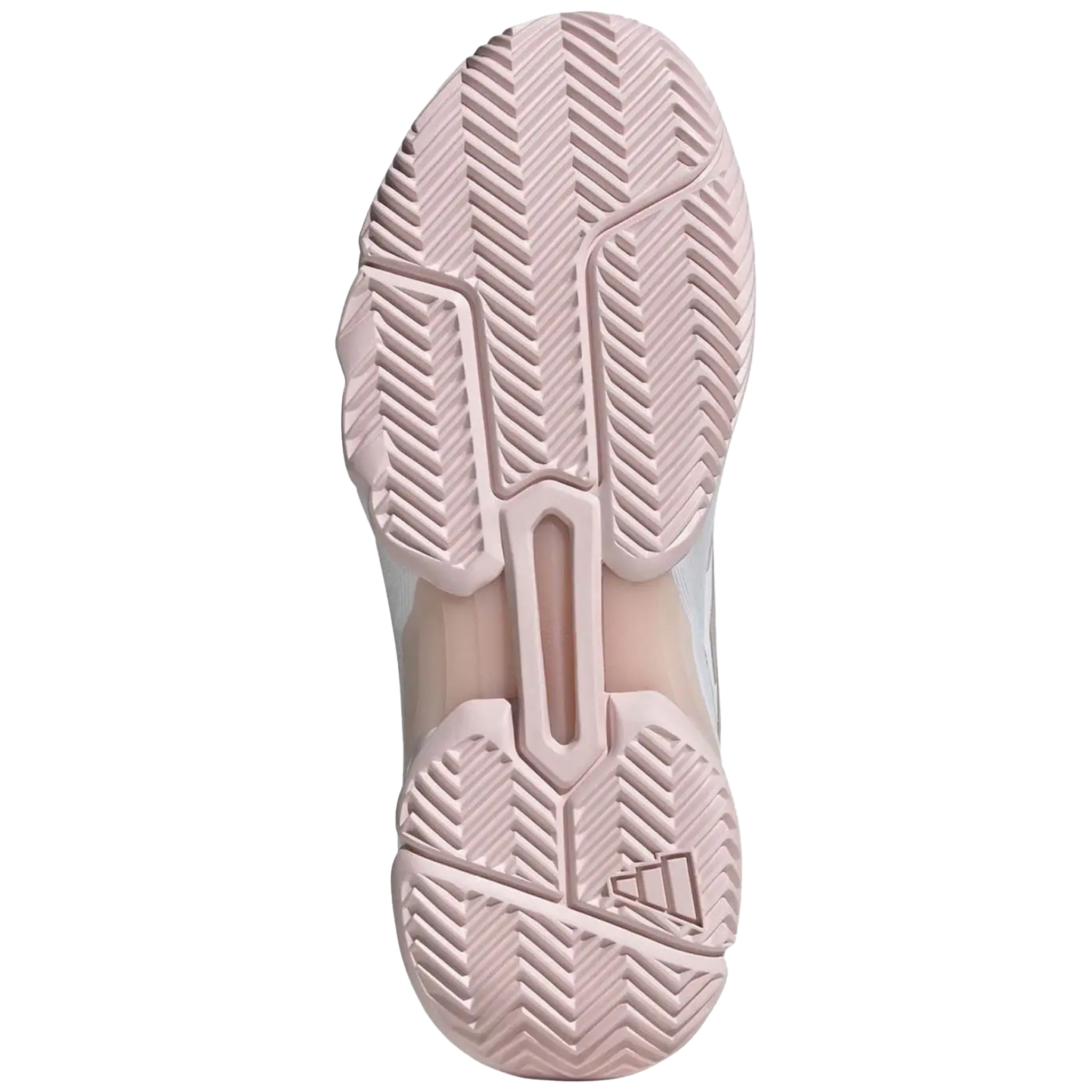 Adidas Women's Courtjam Control 3 White/Sandy Pink Metallic/Sandy Pink