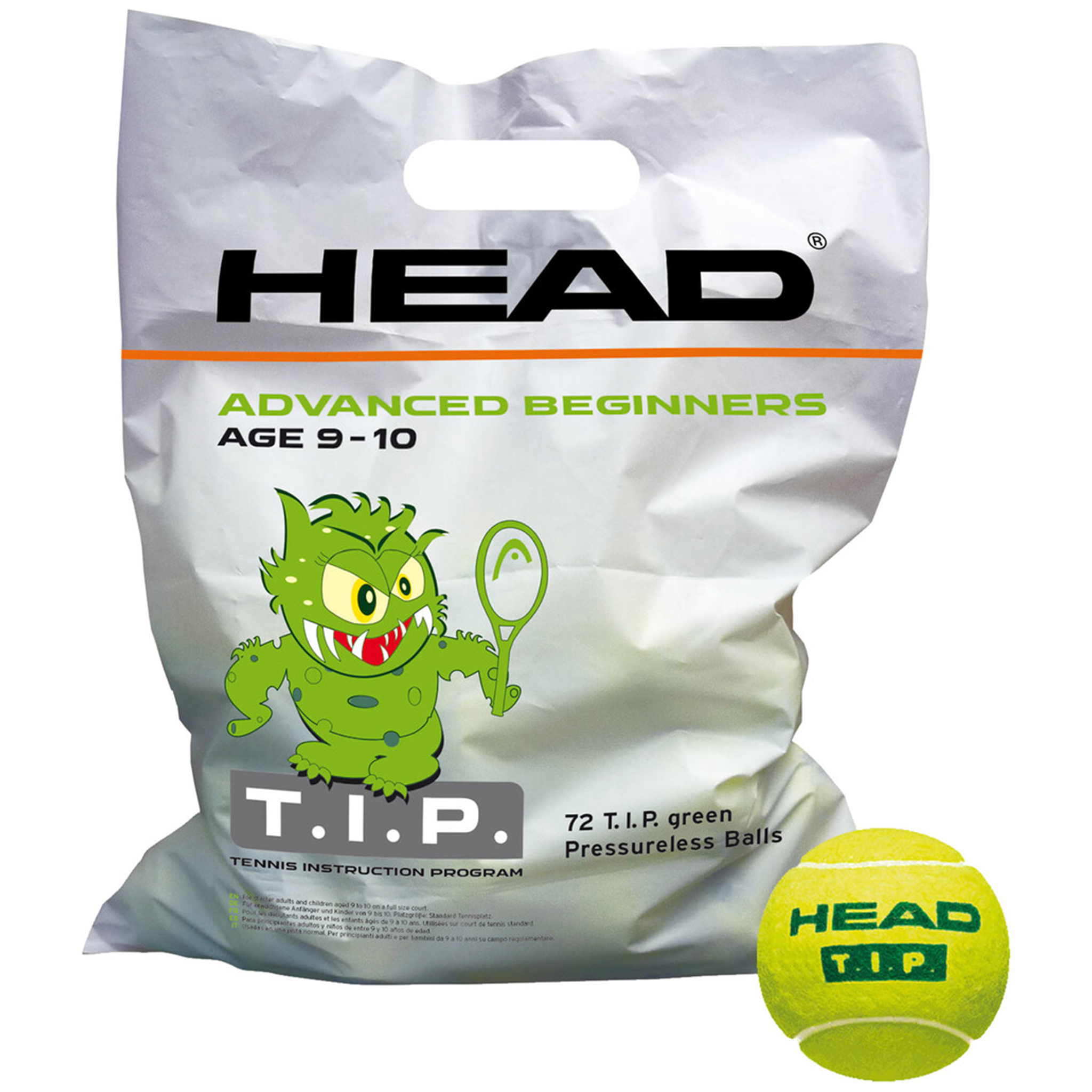 Head T.I.P. Green Bag 72 Balls
