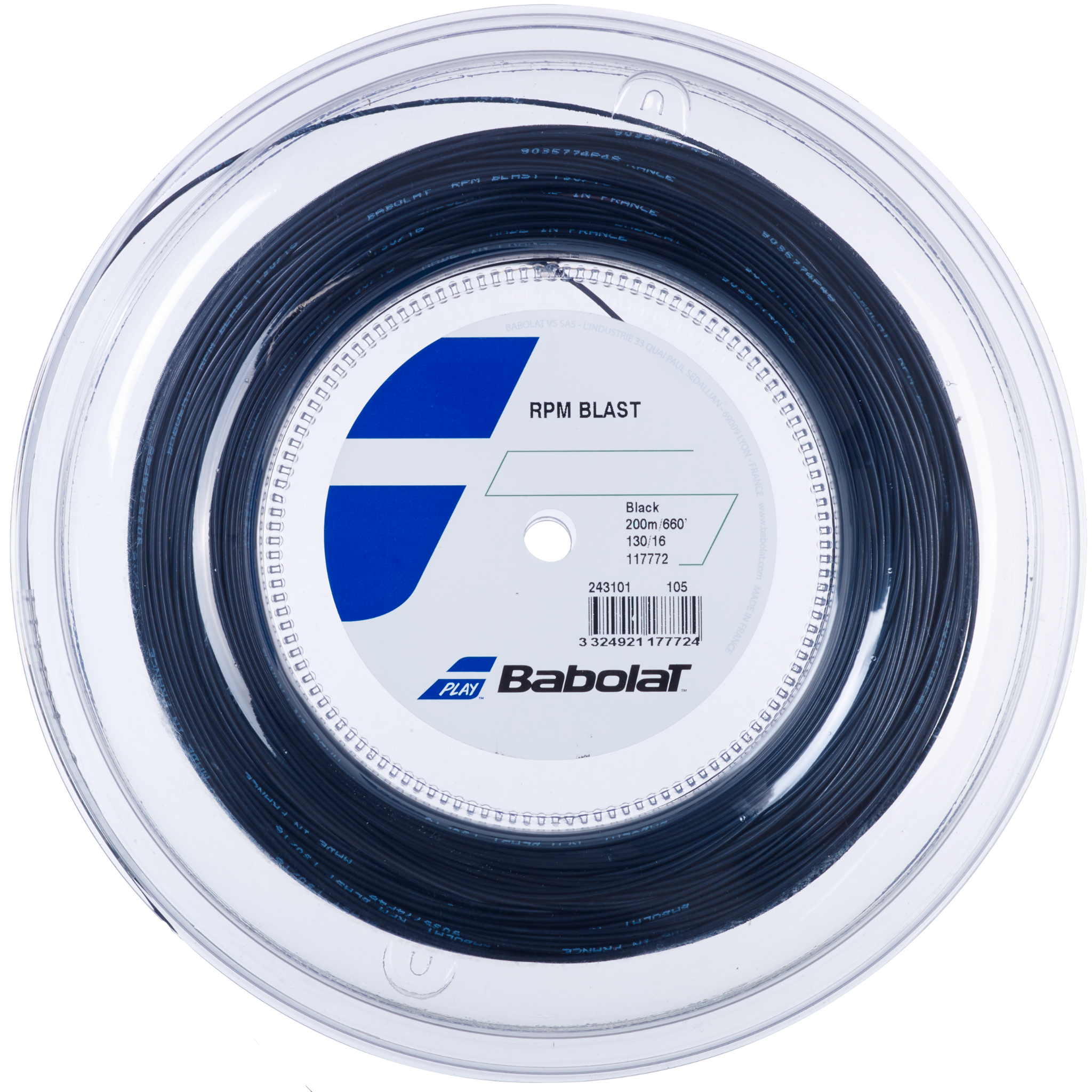 Babolat RPM Blast 200m Tennis String Reel - Black