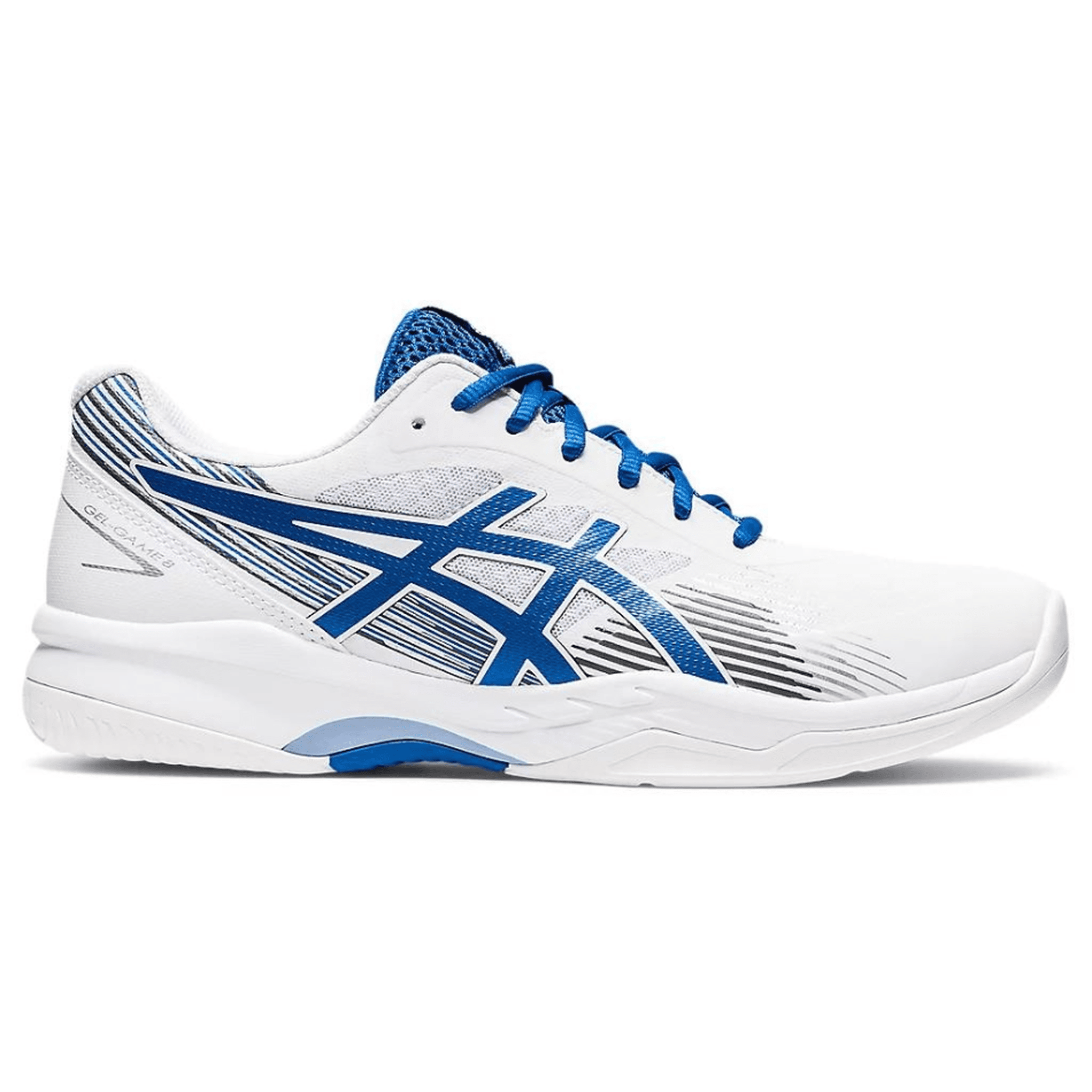 Asics Mens Gel-Game 8 - White/Lake Drive