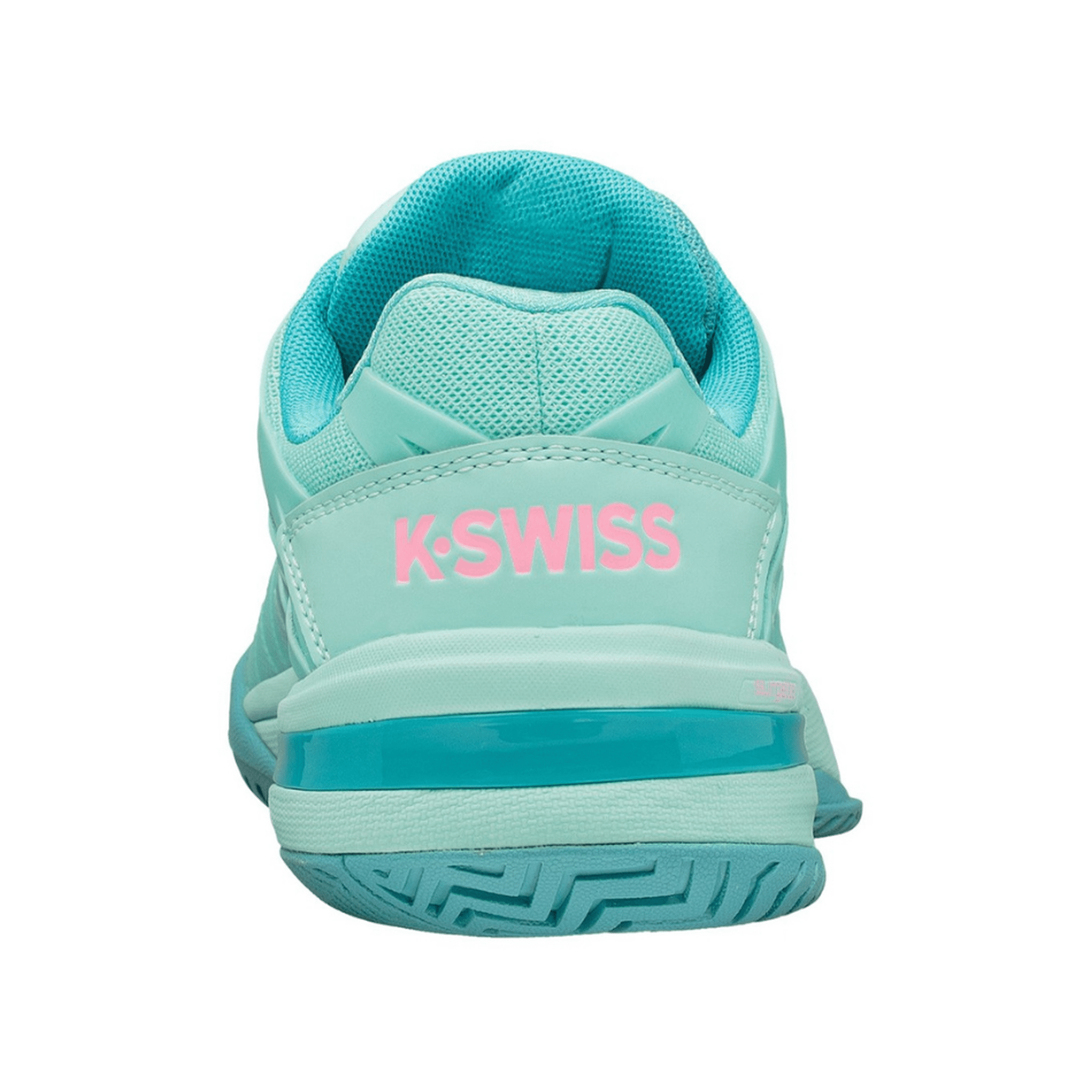 K-Swiss Women's Ultrashot 2 Tennis Shoes - White/Aru Blue/Soft Neon Pink