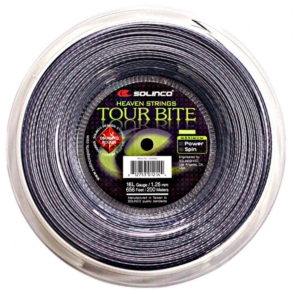 Solinco Tour Bite Diamond Rough 200m Reel-All Things Tennis-UK tennis shop