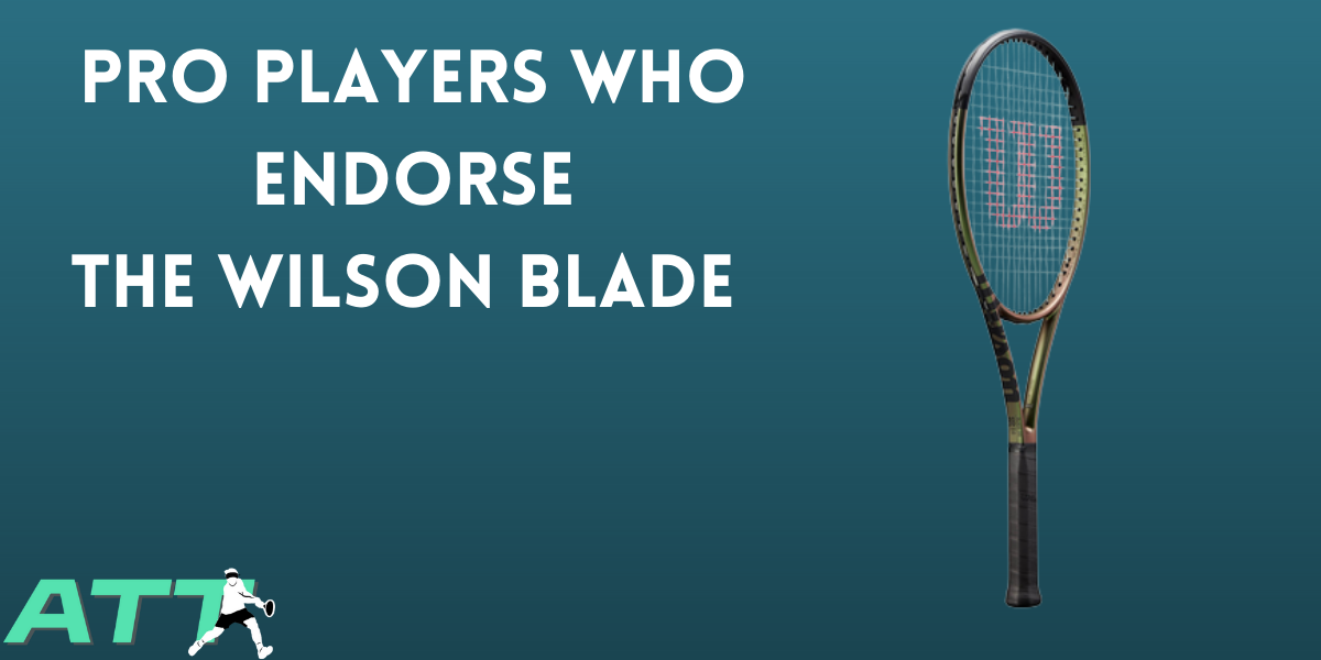 Professional Players who endorse the Wilson Blade.