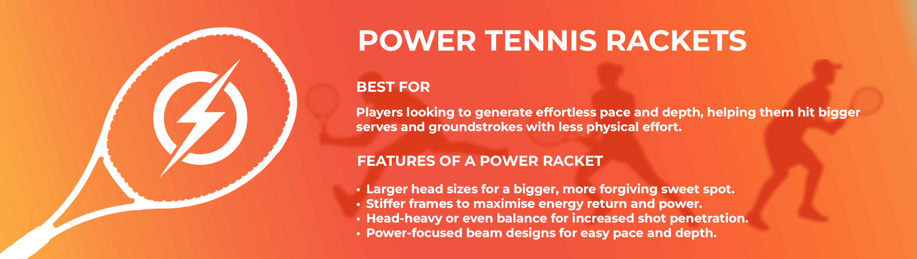 Power Tennis Rackets