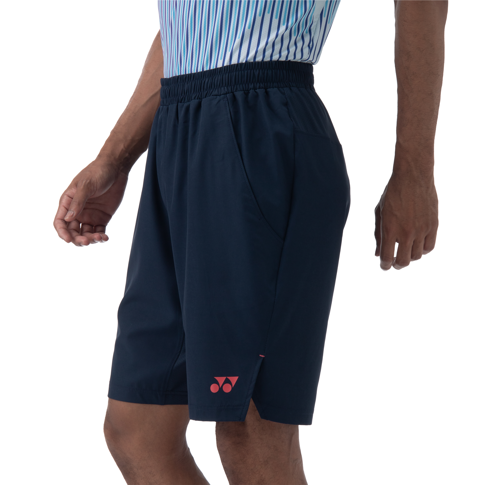 Yonex  Men's Shorts - Indigo Marine/Geranium Pink