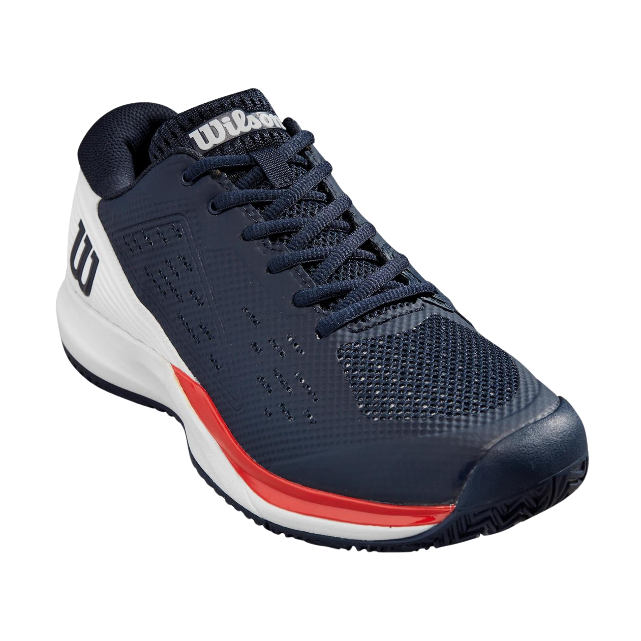 Wilson Rush Pro Ace Men's tennis shoes > Navy Blaze/White/Infrared