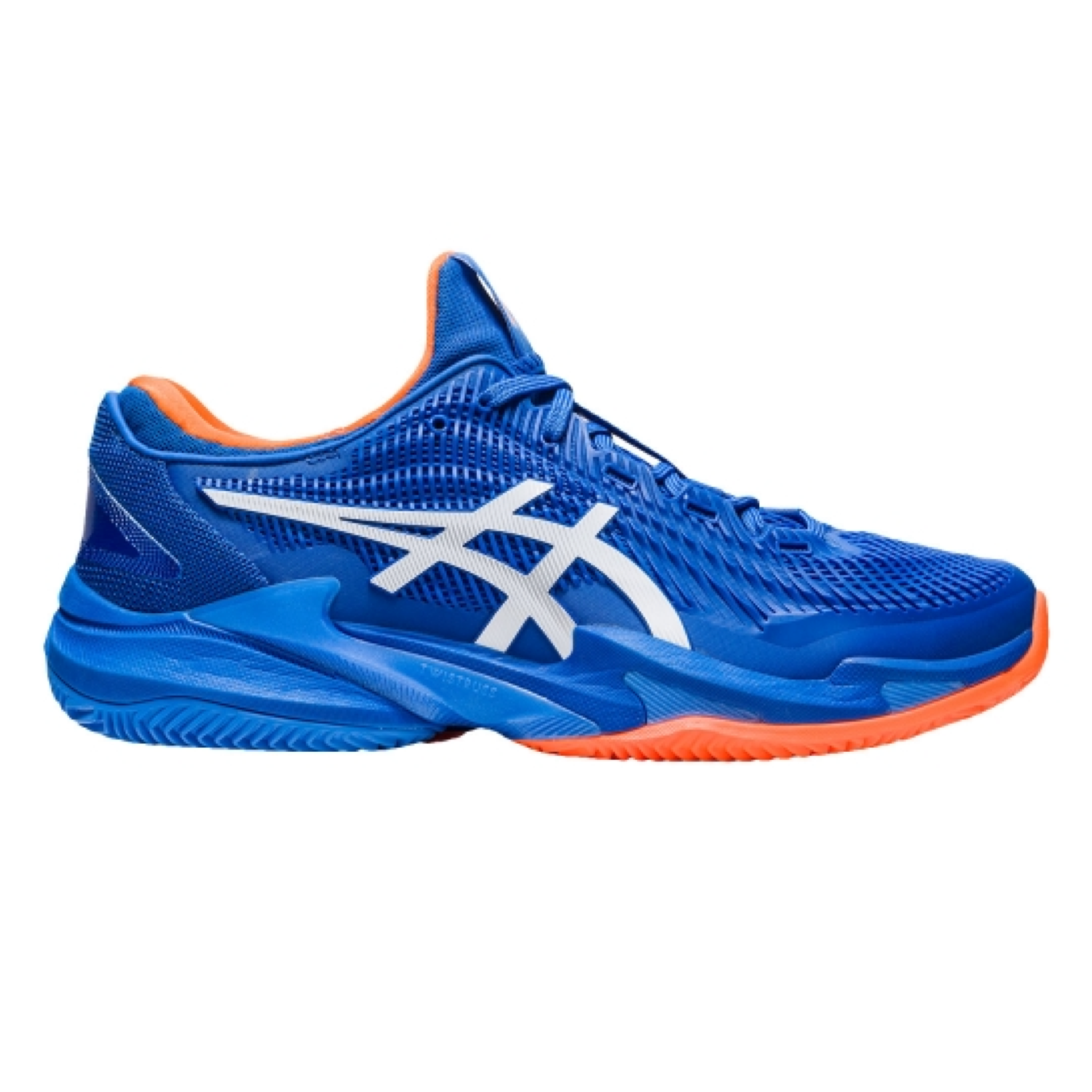 ASICS Court FF3 NOVAK Clay (Men's) > Tuna Blue/White