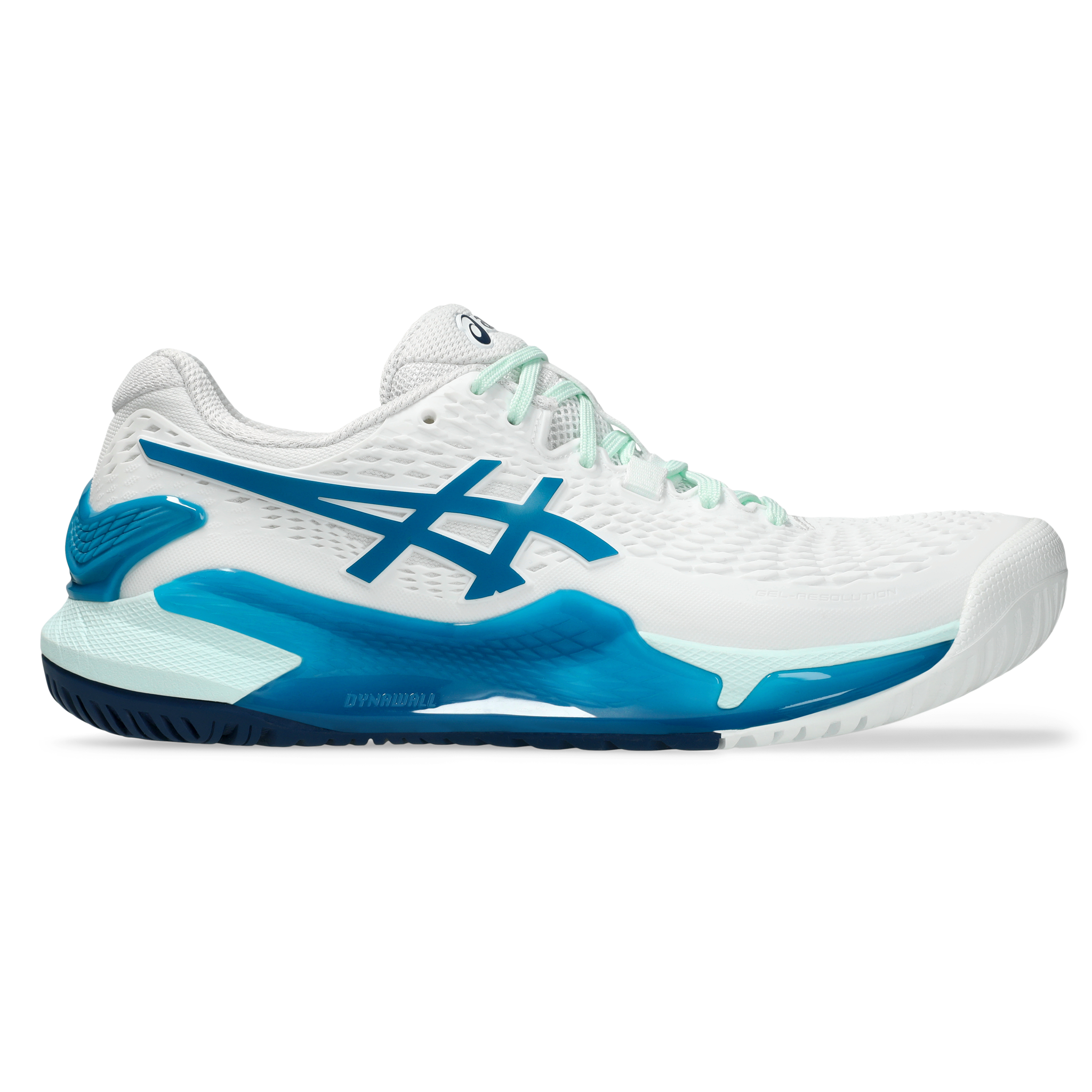 ASICS Gel Resolution 9 Women s WHITE TEAL BLUE