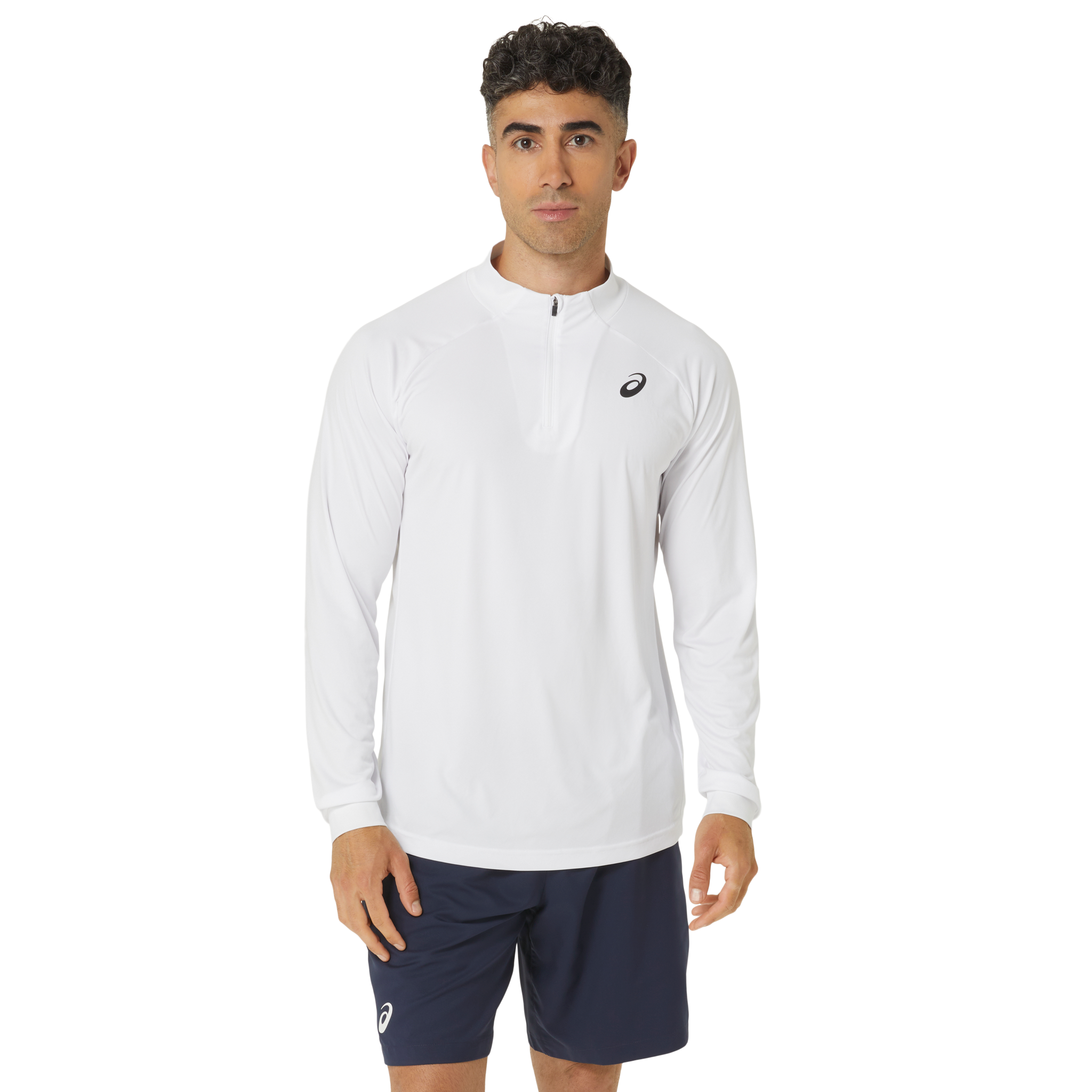 ASICS (Men's) long-sleeve 1/2 zip tennis top