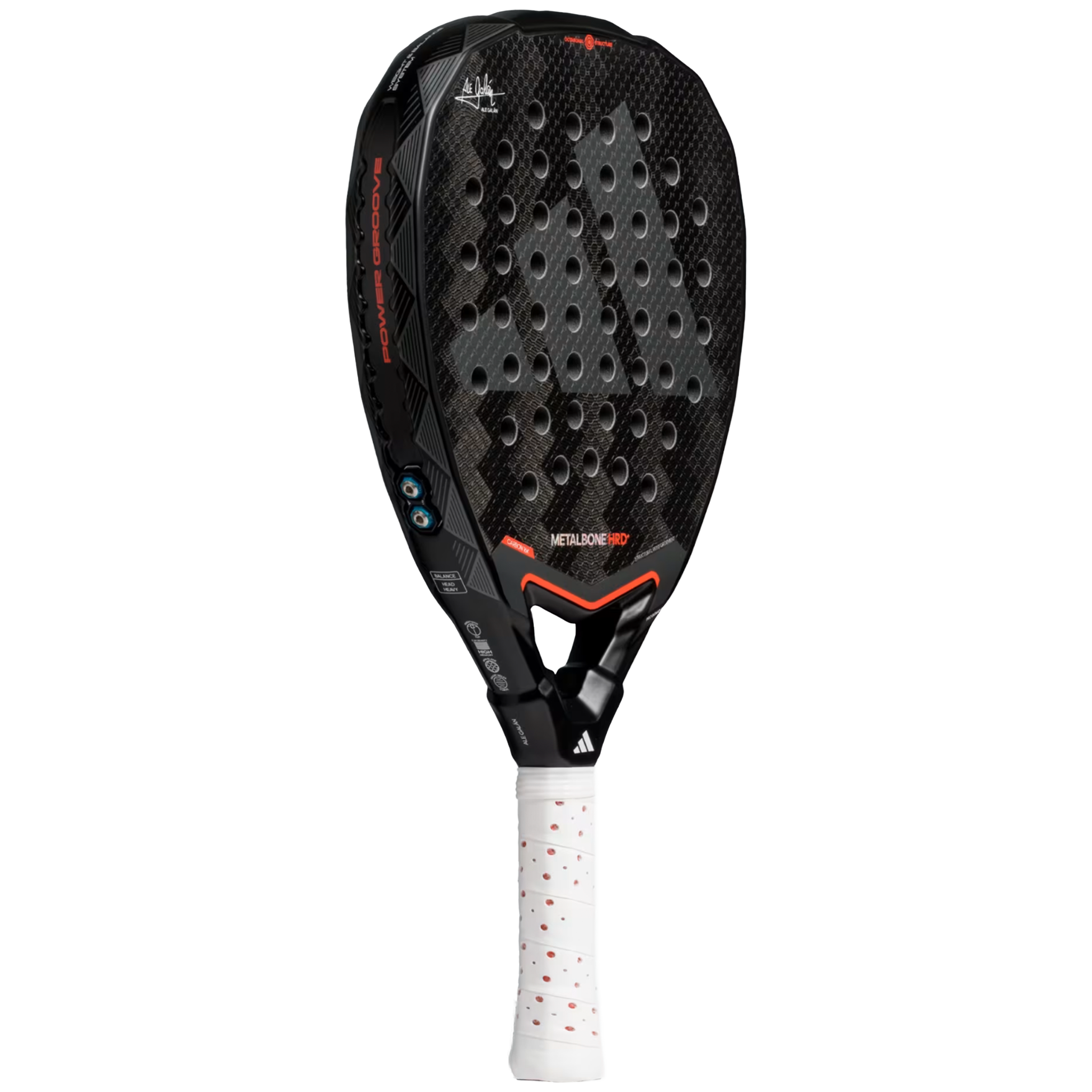 Adidas Metalbone HRD+ 3.4 Padel Black/Iron Metallic/App Solar Red