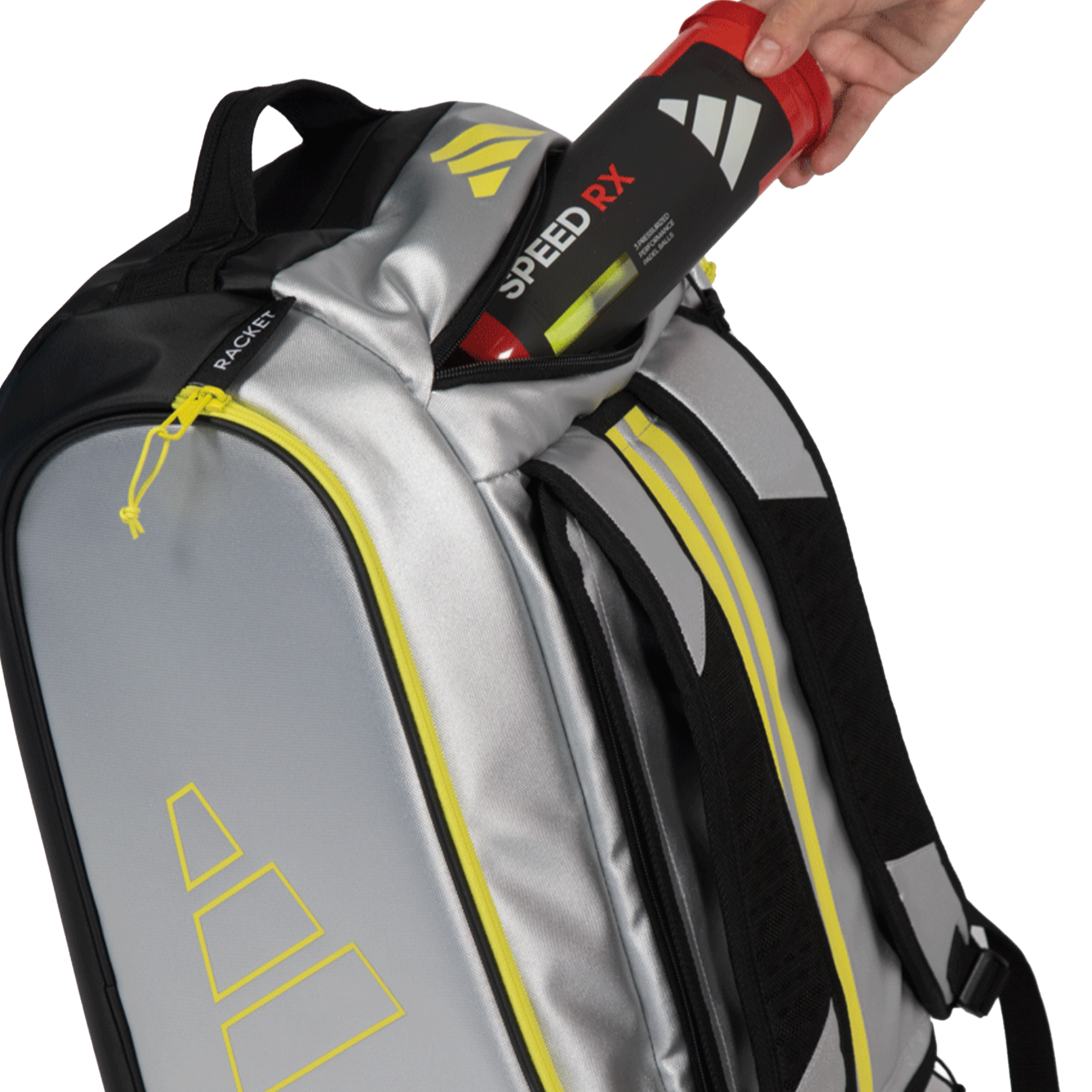 Adidas Pro Tour Racket Bag Silver (2026)