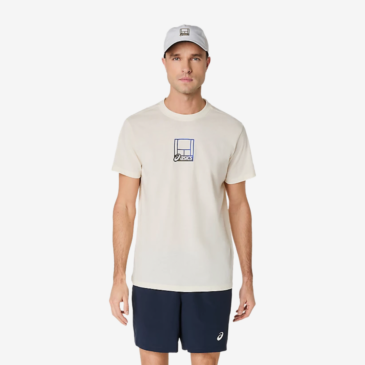Asics Court Core Graphic Tee Men's Cream