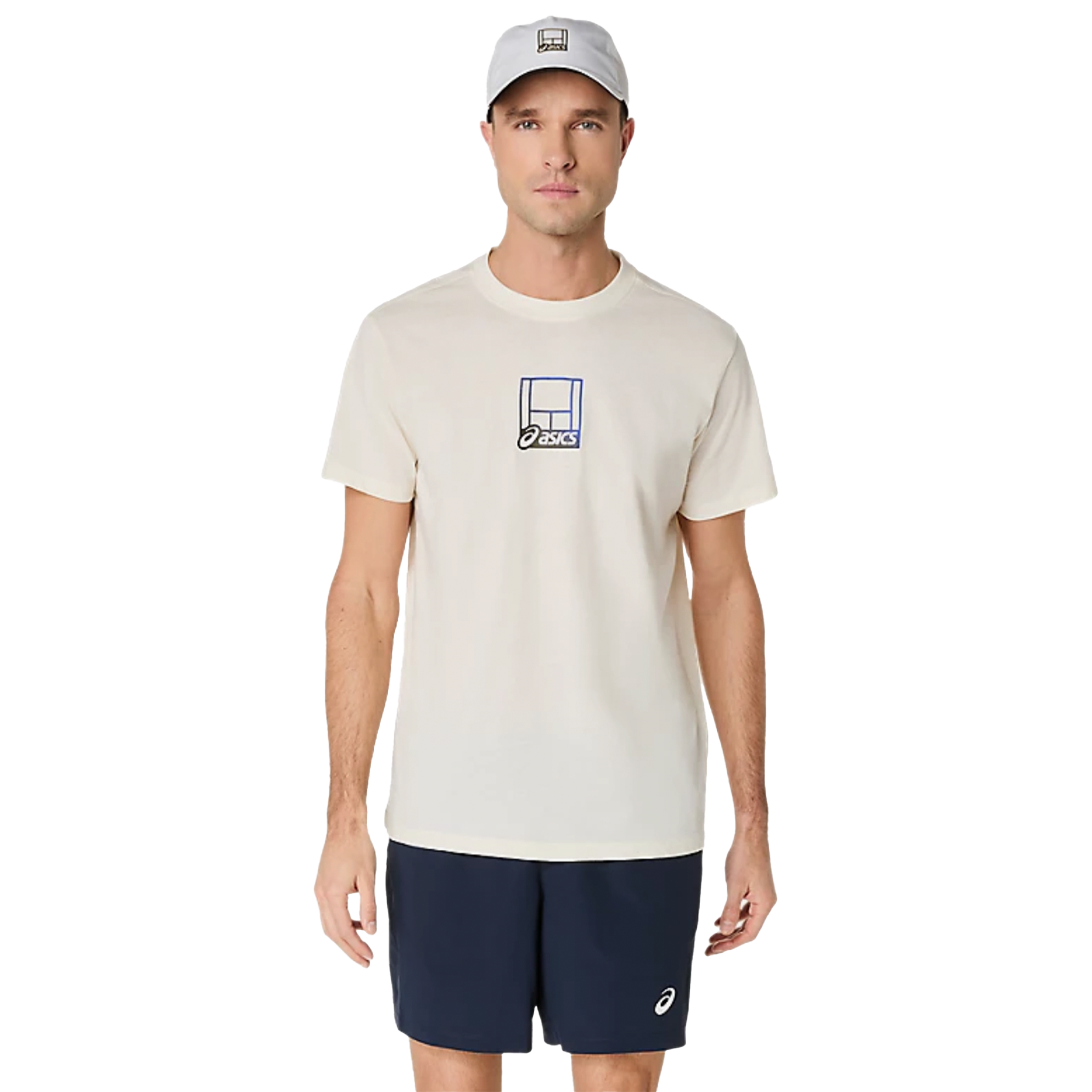 Asics Court Core Graphic Tee Cream