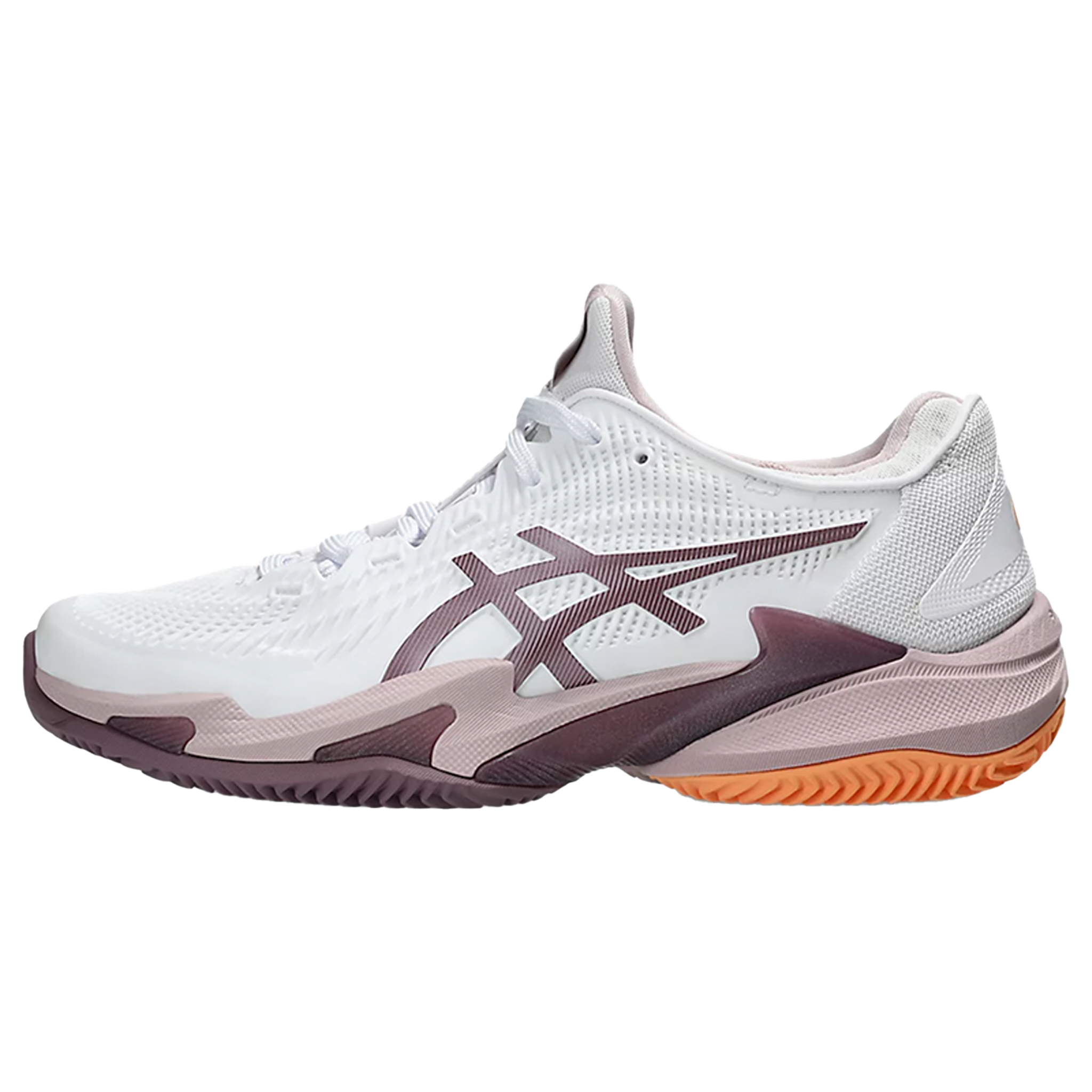 ASICS Court FF3 CLAY (Women's) > WHITE/WATERSHED ROSE