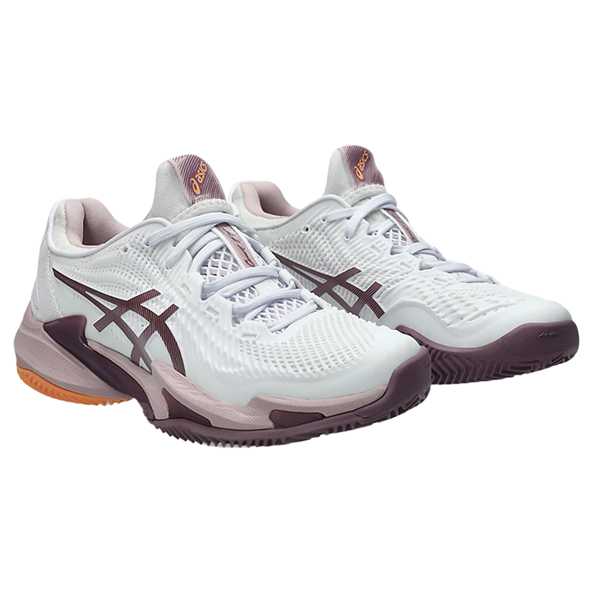 ASICS Court FF3 CLAY (Women's) > WHITE/WATERSHED ROSE