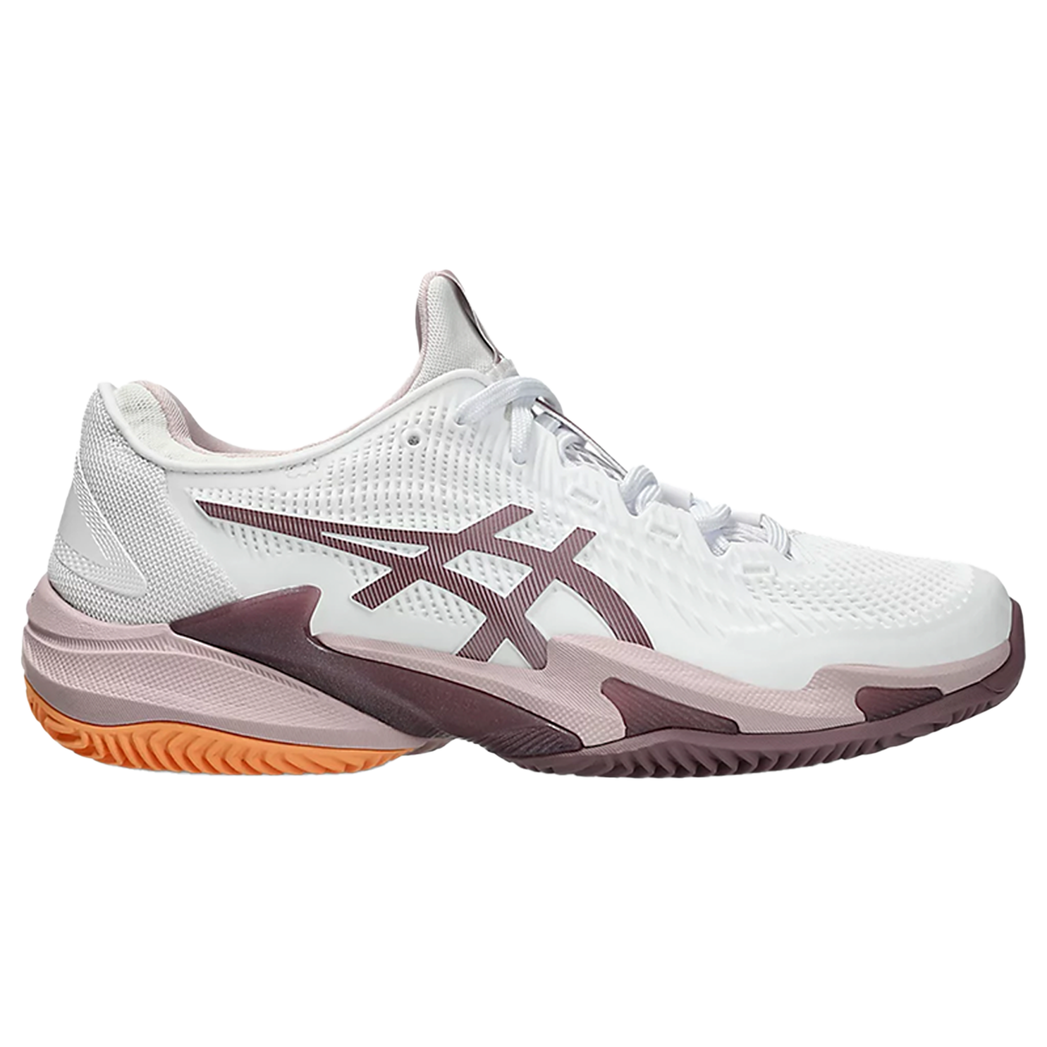 ASICS Court FF3 CLAY (Women's) > WHITE/WATERSHED ROSE