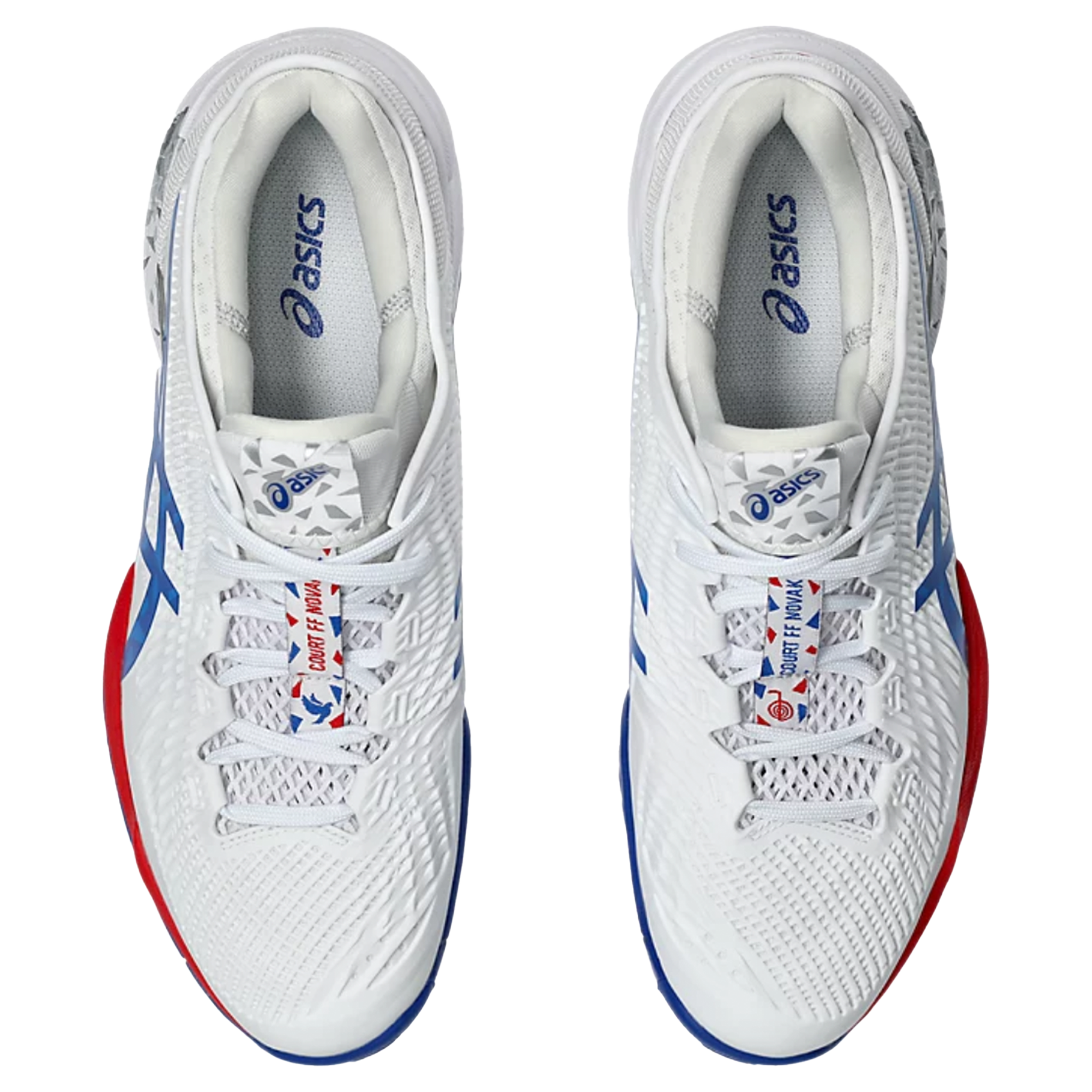 Asics Court FF3 Novak (Men's) White/Asics Blue