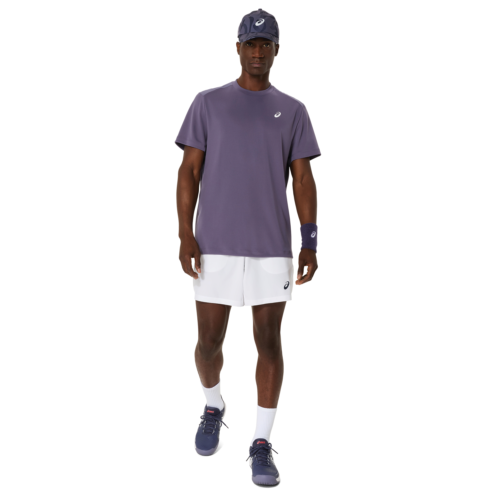 Asics Court SS Men's Top Grayish Purple