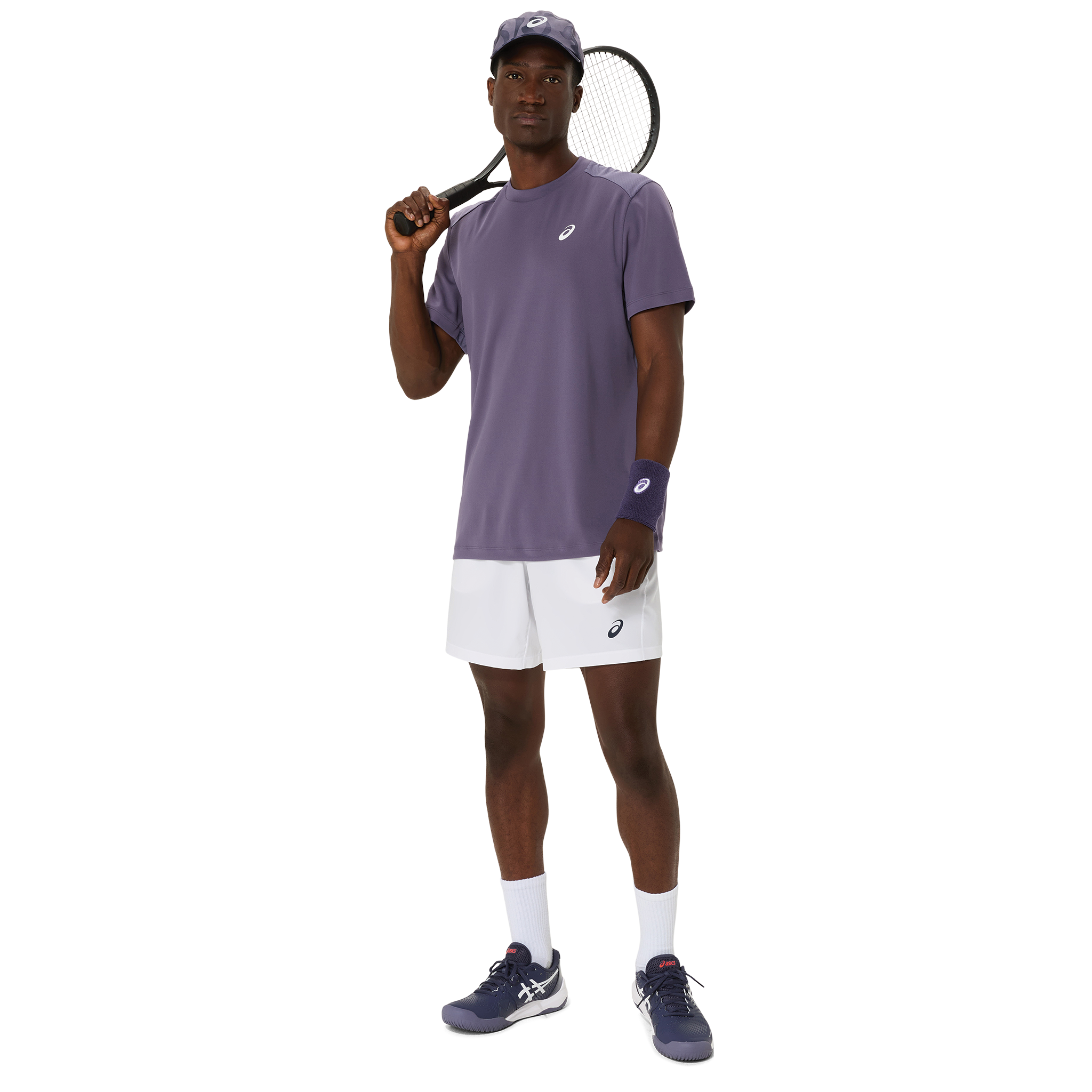 Asics Court SS Men's Top Grayish Purple