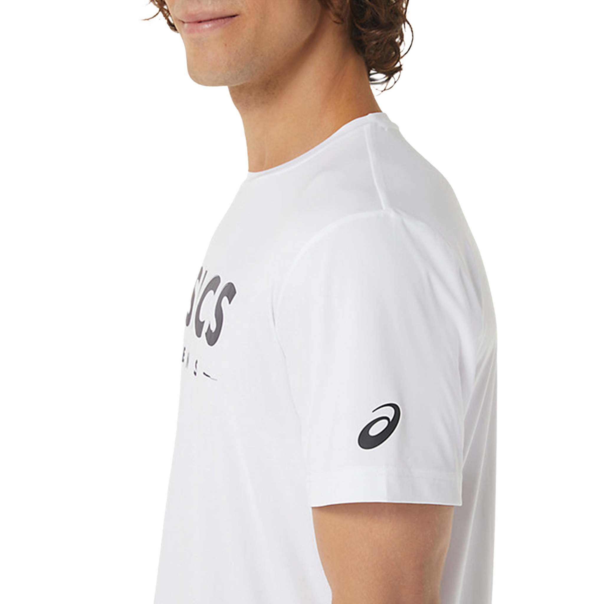 Asics Men's Court Graphic T-Shirt Brilliant White