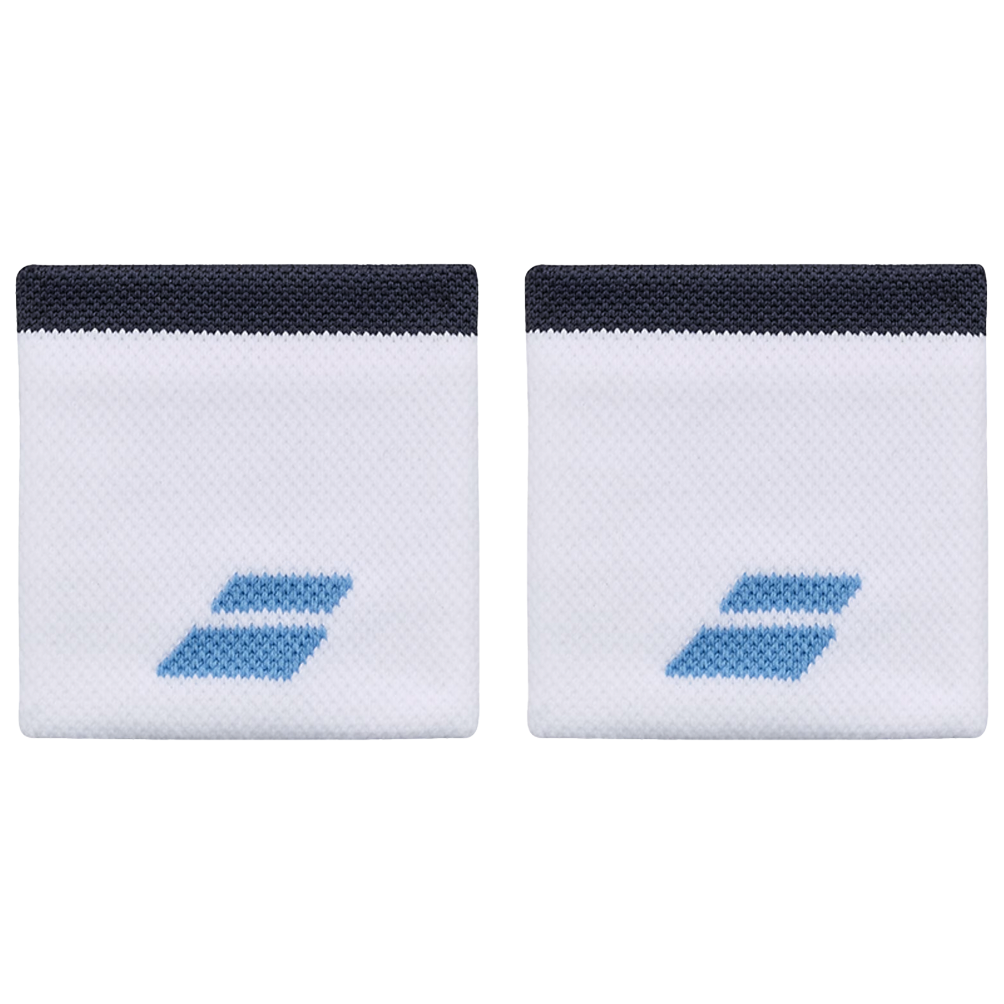 Babolat Wristband White/Drive Blue (2 Pack)