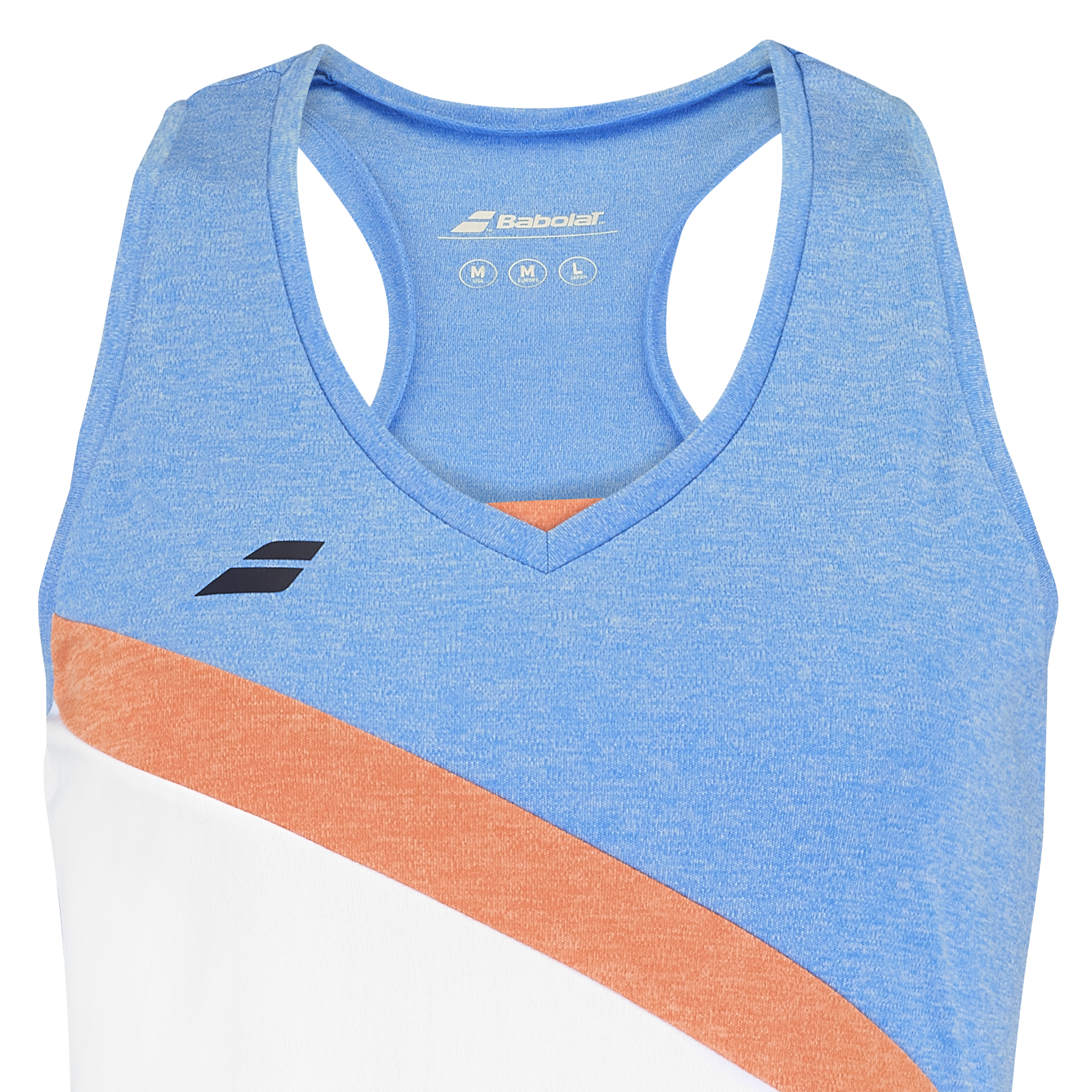 Babolat Play Tank Top Girl's White/Blithe Blue