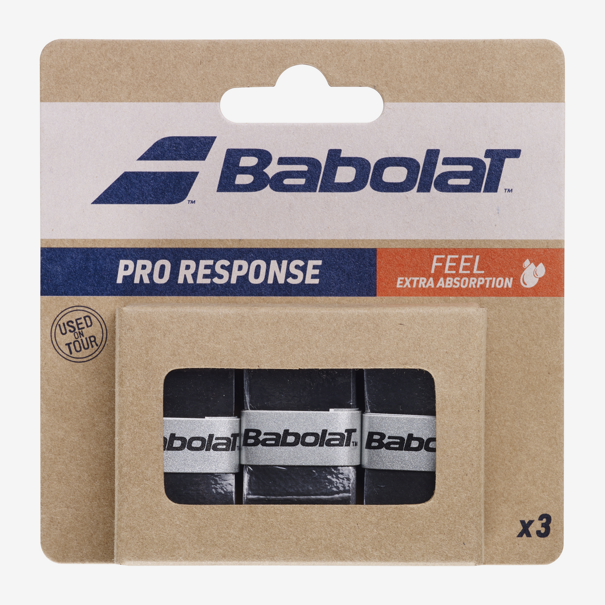 Babolat Pro Response Overgrip (3 Pack) Black