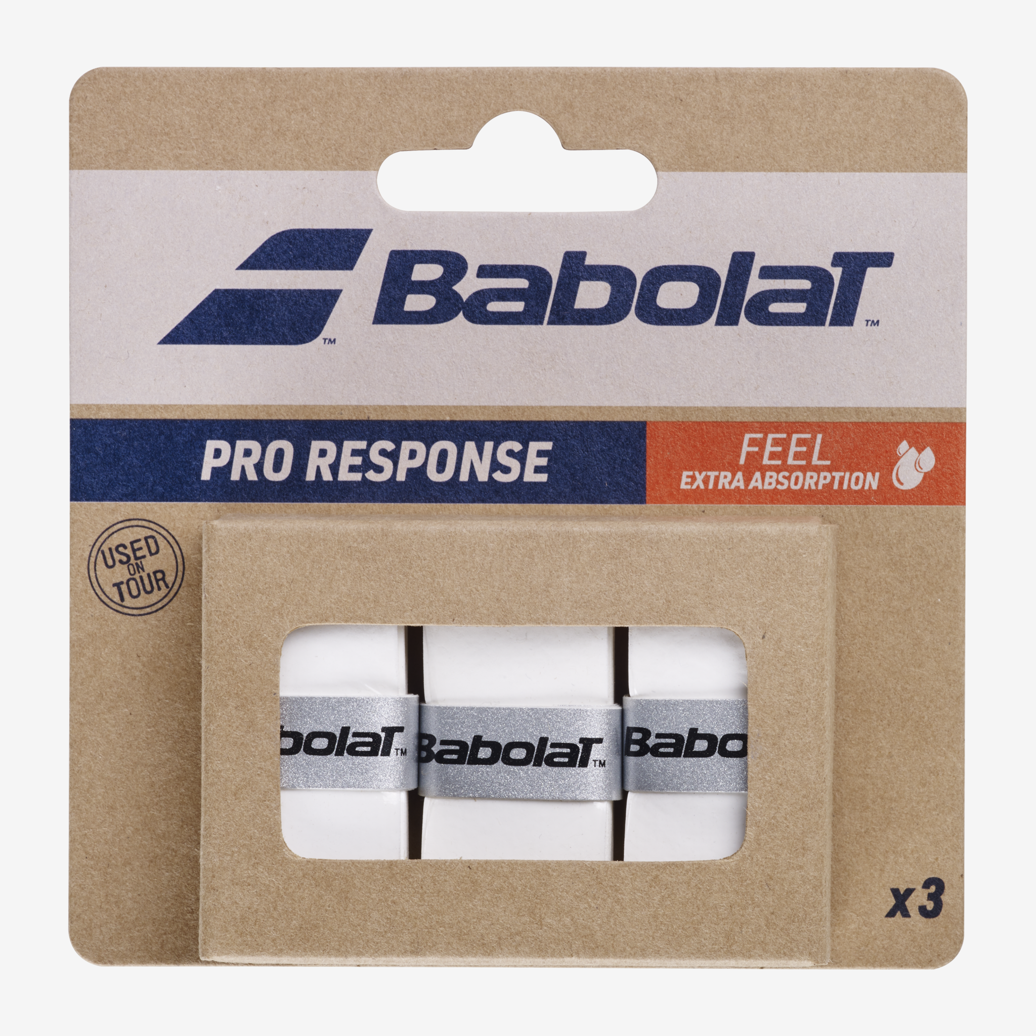 Babolat Pro Response Overgrip (3 Pack) White