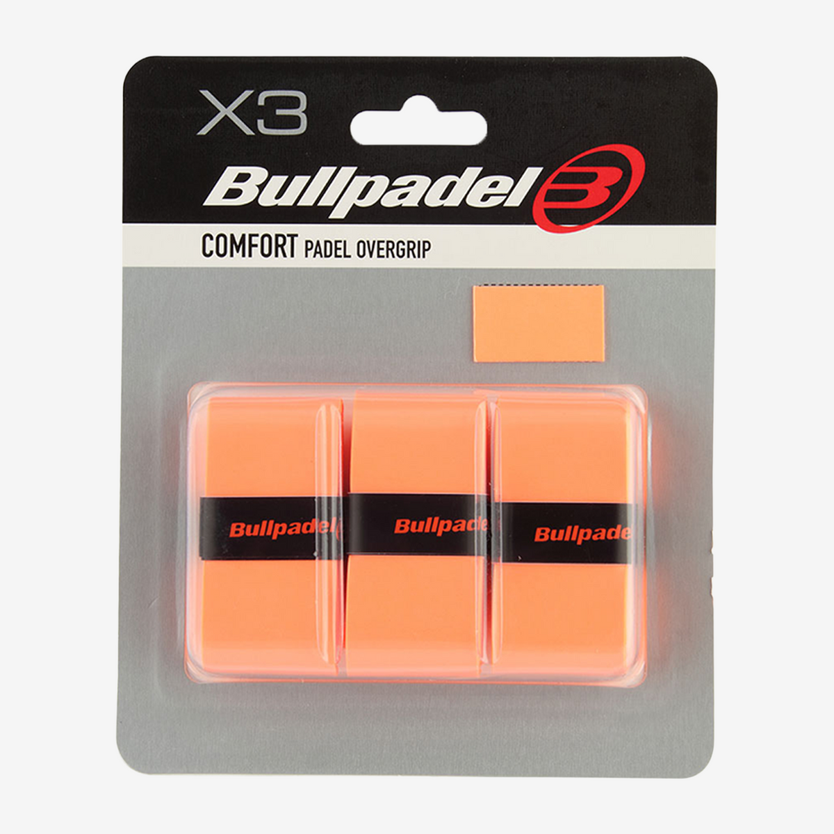 Bullpadel Comfort Padel Overgrip (3 Pack) Orange
