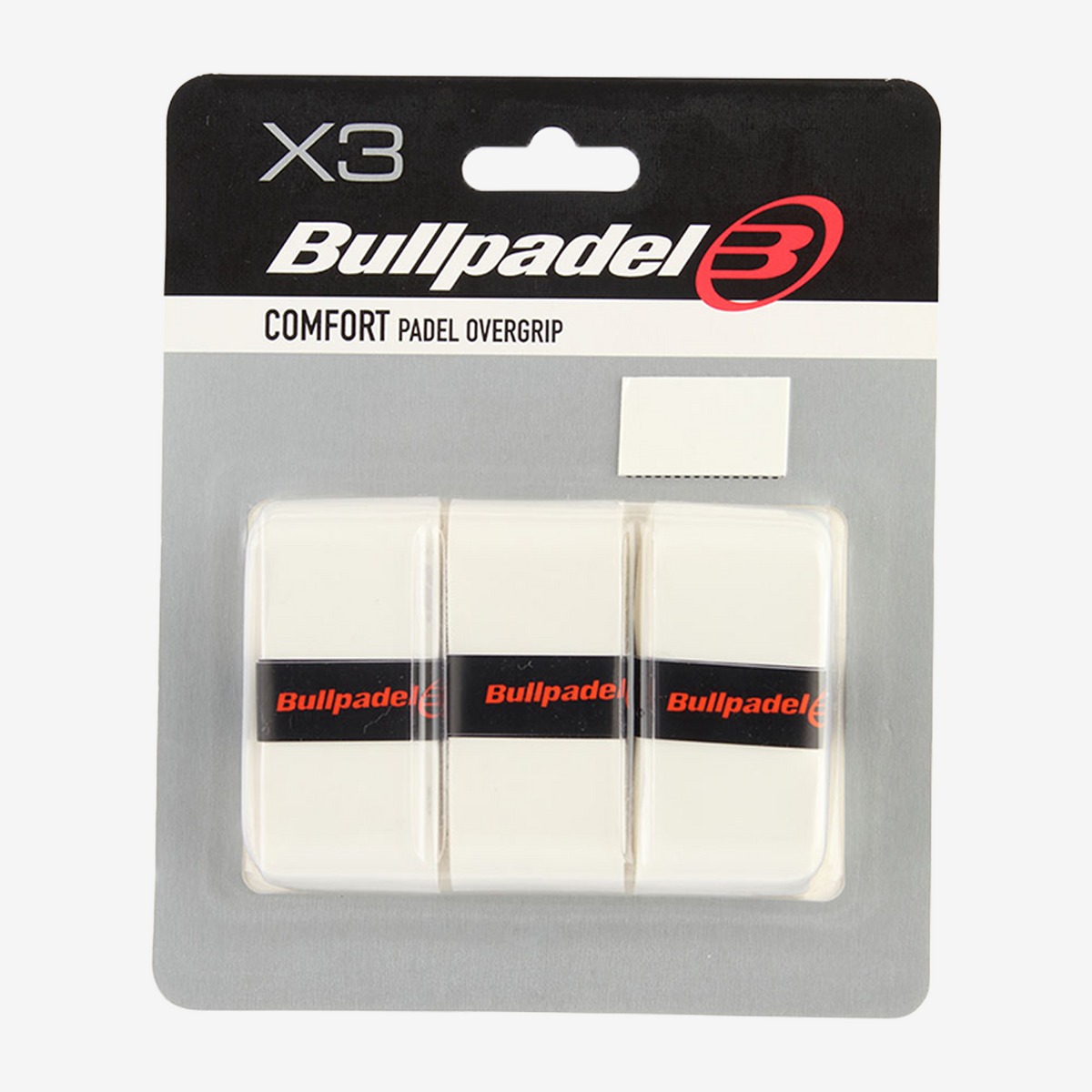 Bullpadel Comfort Padel Overgrip (3 Pack) White