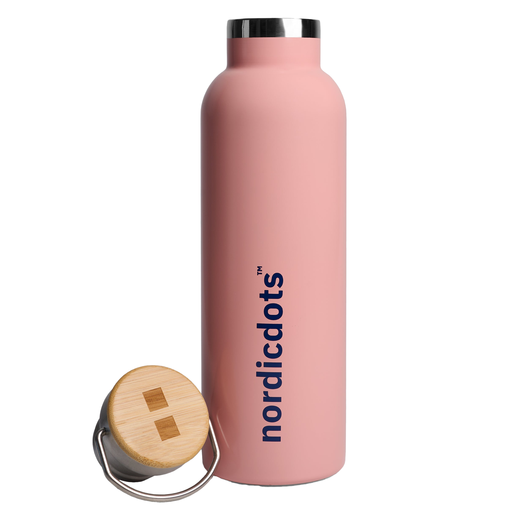 nordicdots Don't Leave Me Water Bottle - Tropical Peach