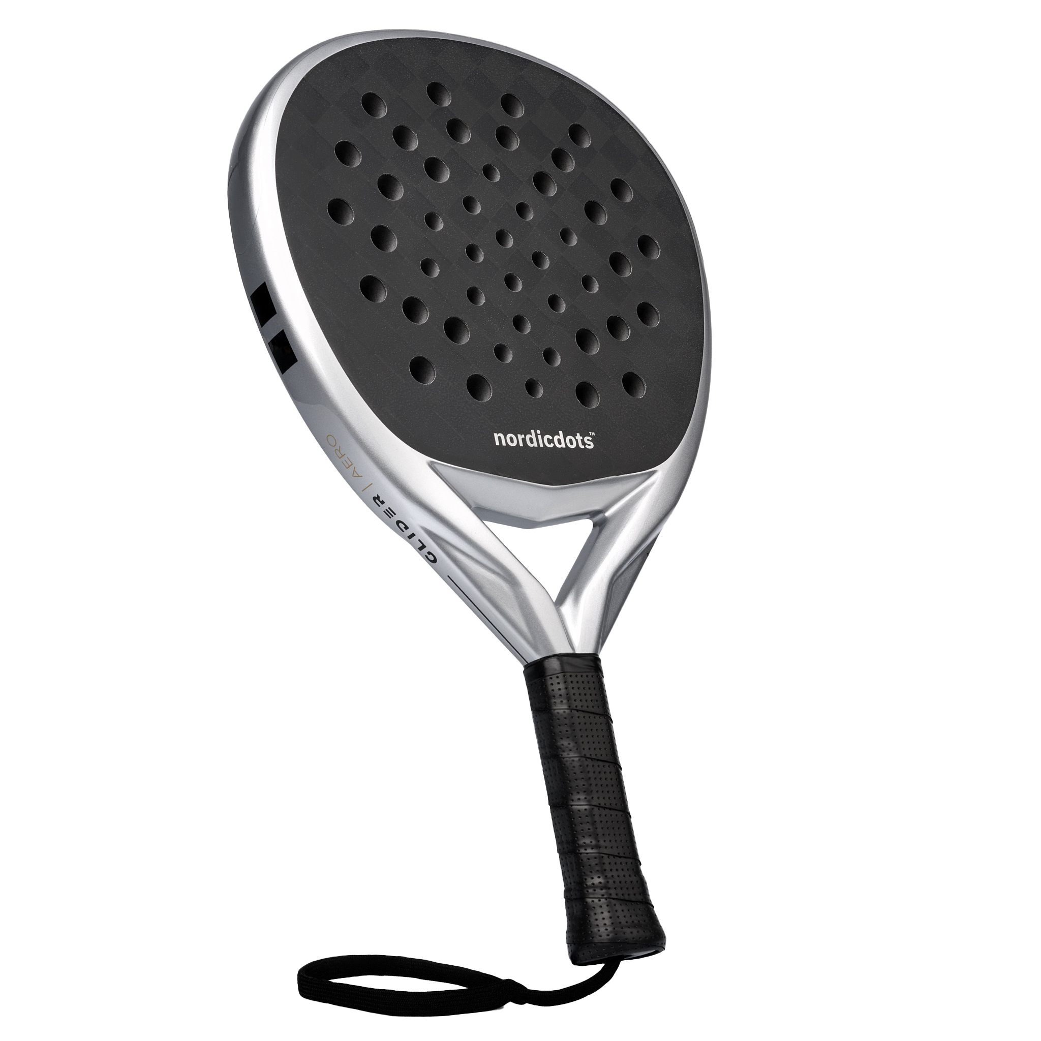 nordicdots GliderAero Padel racket - Silver - All Things Tennis ltd