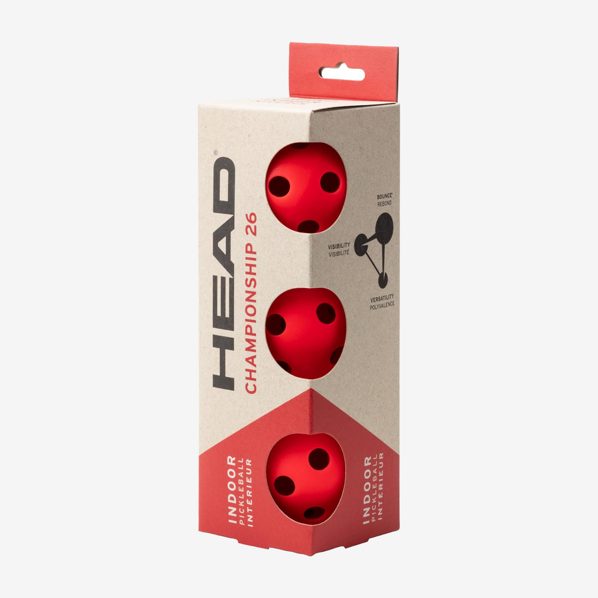 Head Championship 26 Indoor Pickleballs (3 Pack)