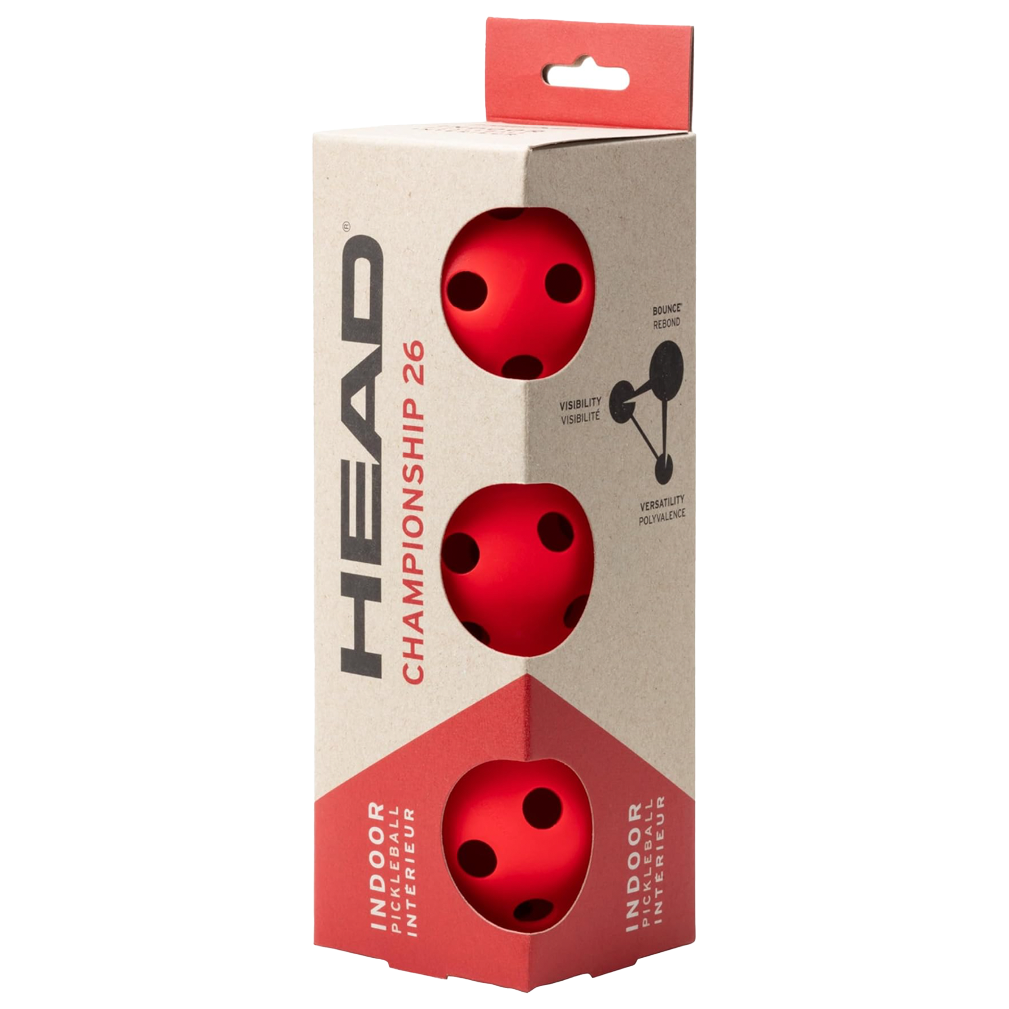 Head Championship 26 Indoor Pickleballs (3 Pack)