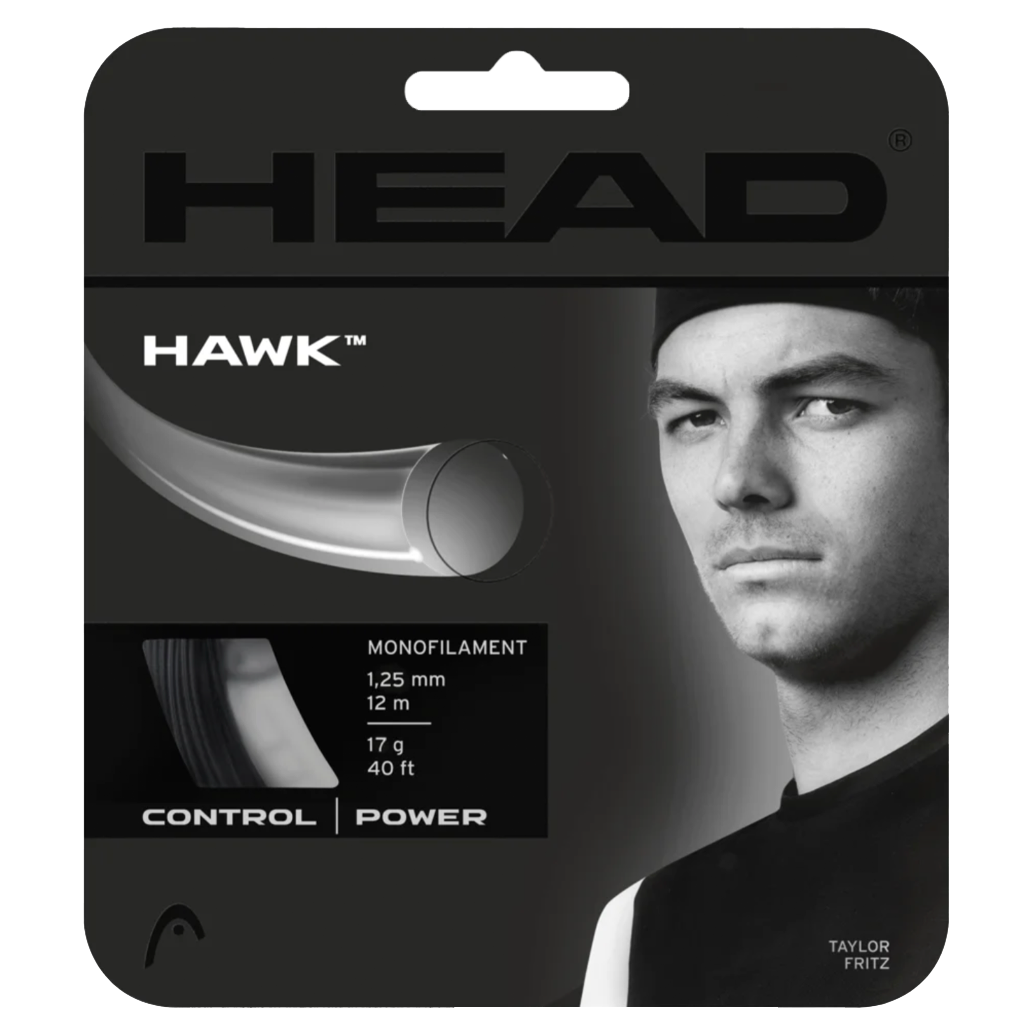 Head Hawk 1.25mm Black 12m Set