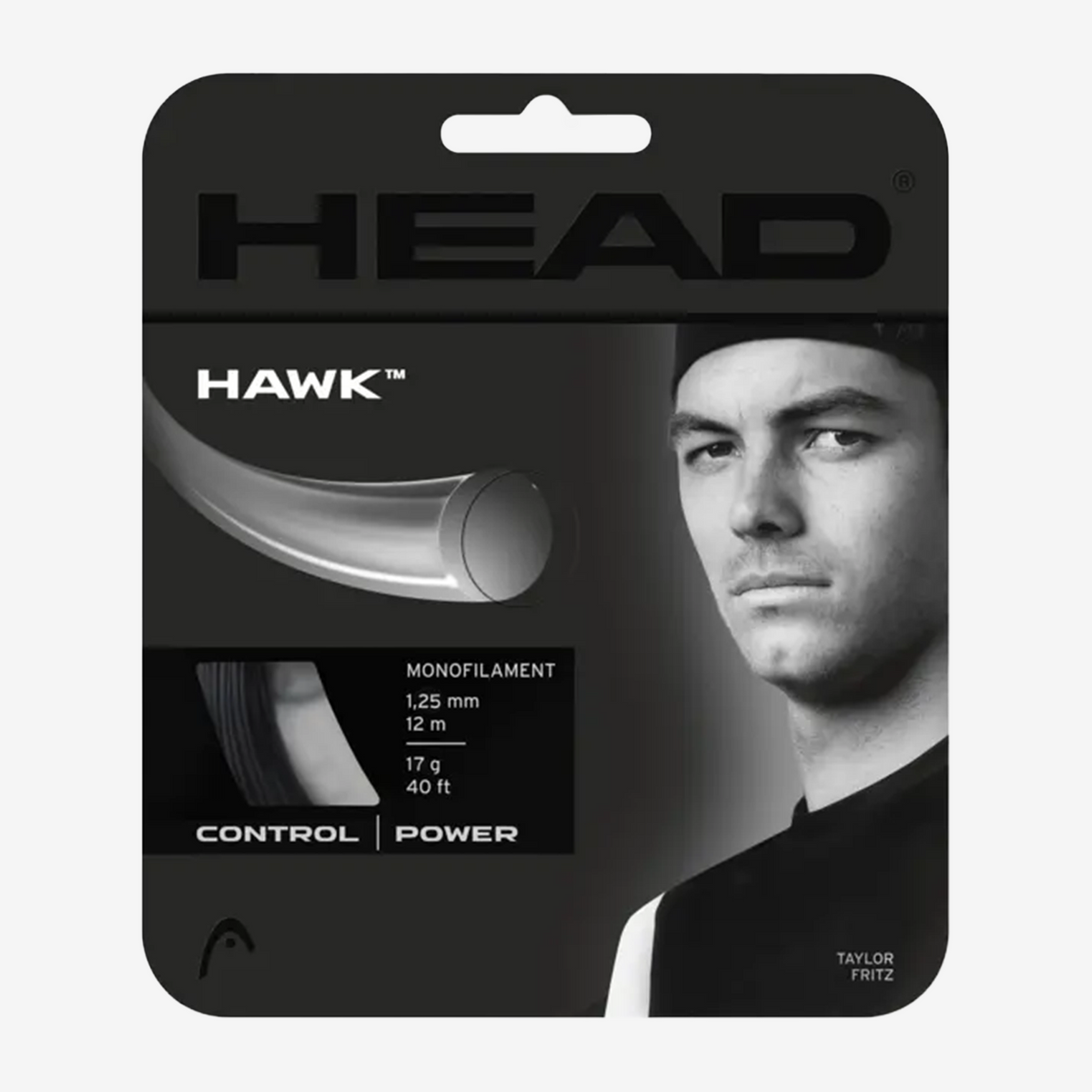 Head Hawk 1.25mm Black 12m Set
