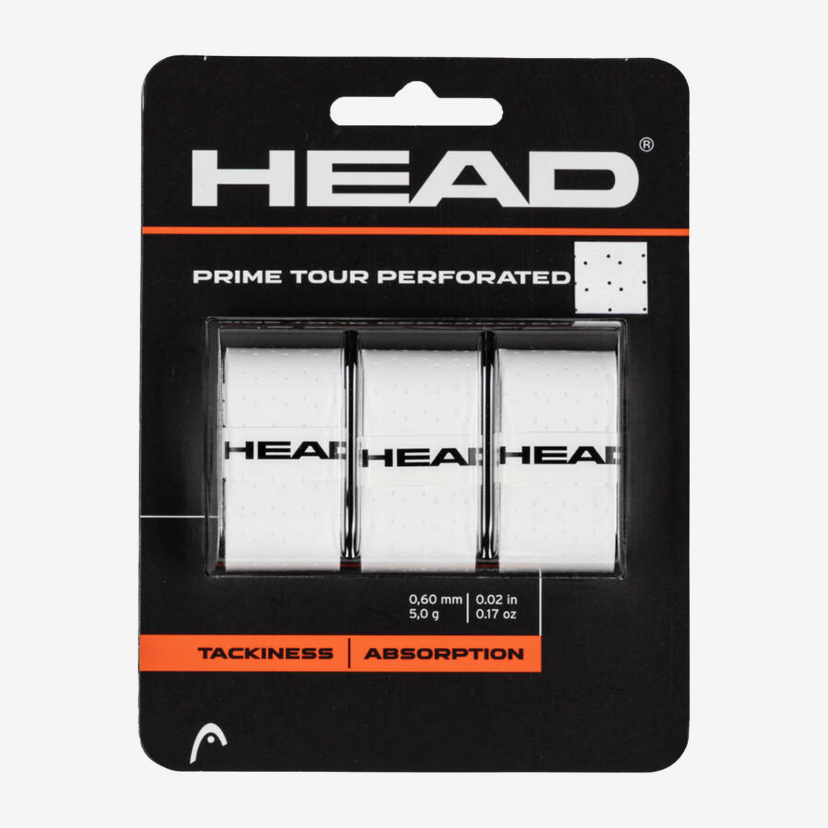 Head Prime Tour Perforated Overgrips (3 Pack)