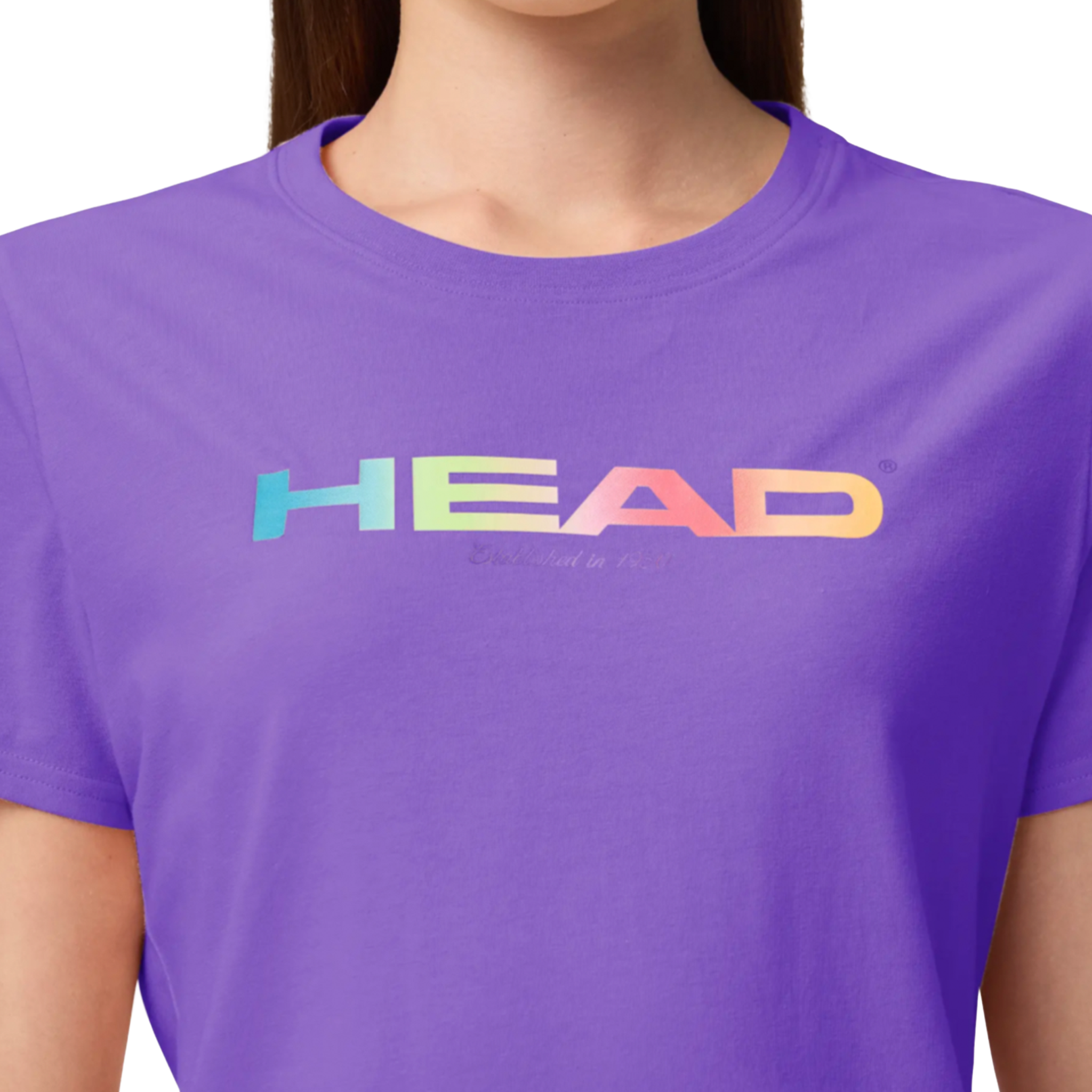Head Rainbow T-Shirt Women's Purple