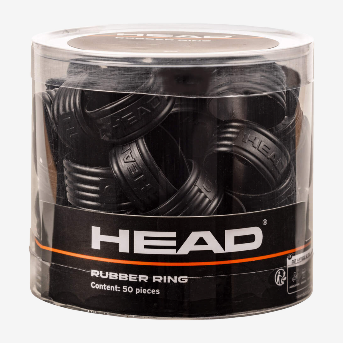 Head Rubber Rings (50 Pack) Black