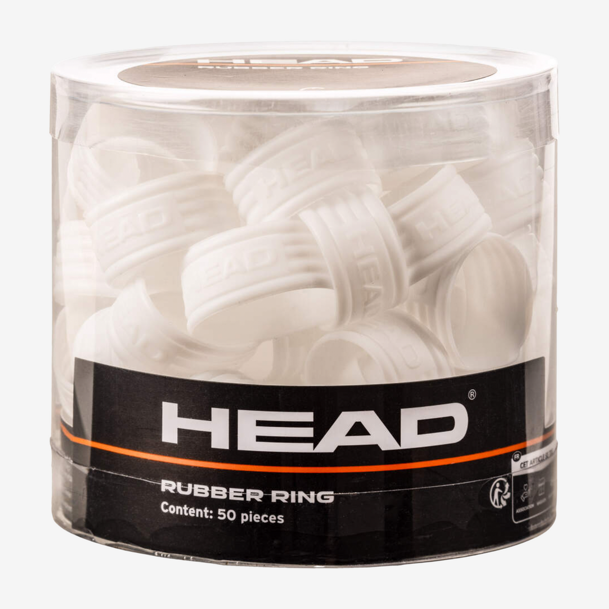 Head Rubber Rings (50 Pack) White