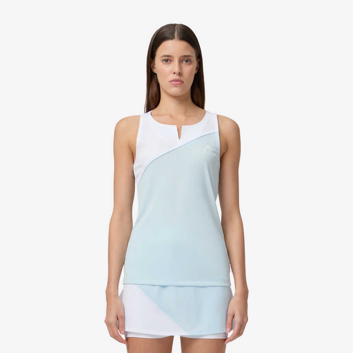 Head Spirit Tank Top Women's Light Blue/White