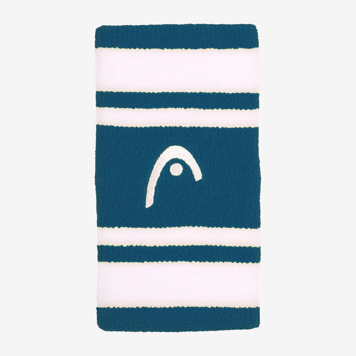 Head Striped Wristband 5" Teal/White