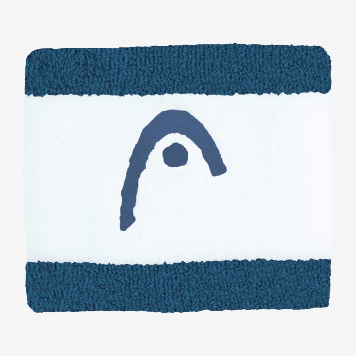 Head Striped Wristband 2.5" Teal/White