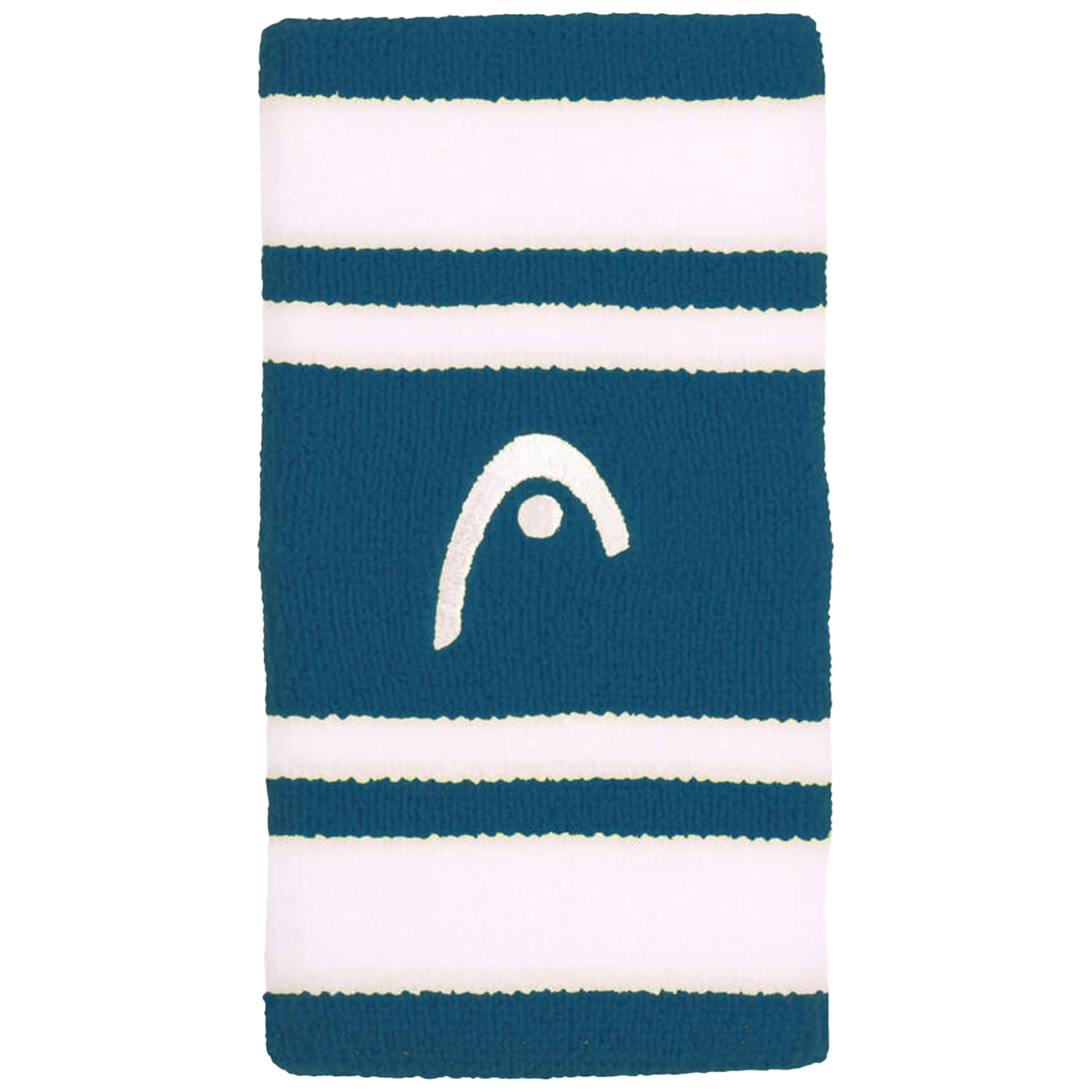 Head Striped Wristband 5" Teal/White