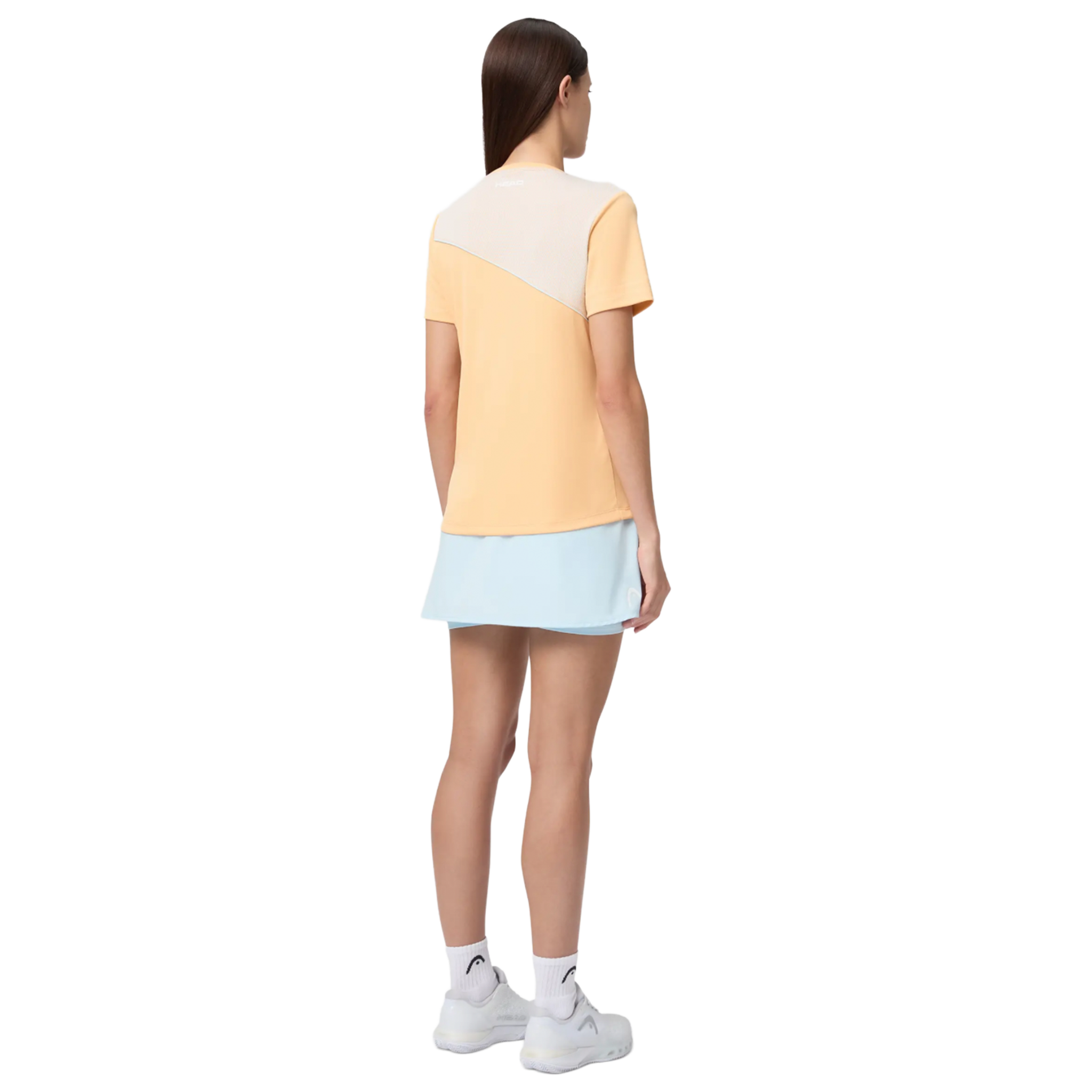 Head Tie-Break T-Shirt Women's Apricot/Light Blue