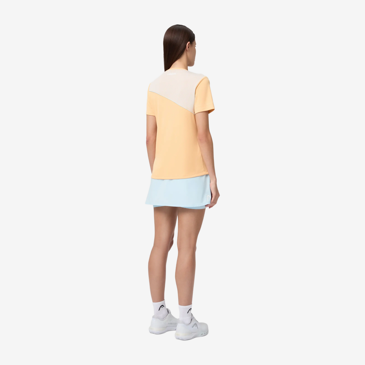 Head Tie-Break T-Shirt Women's Apricot/Light Blue
