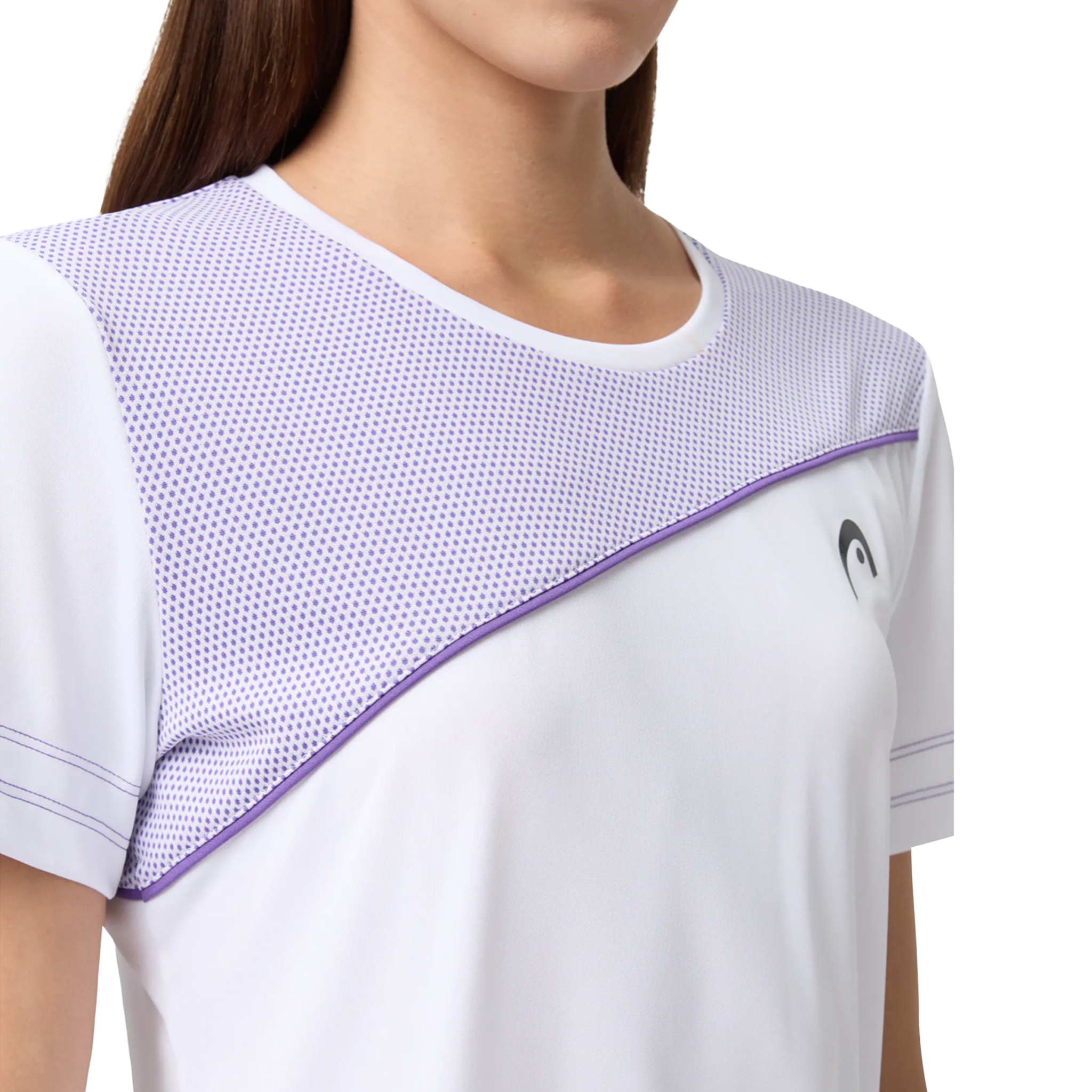 Head Tie-Break T-Shirt Women's White/Purple