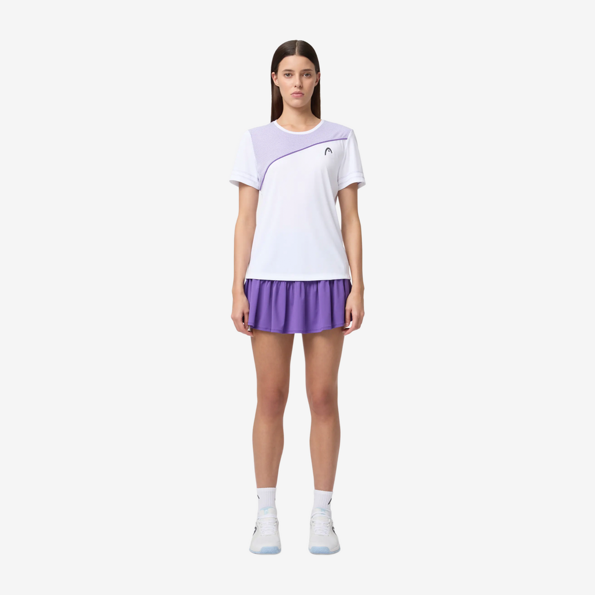 Head Tie-Break T-Shirt Women's White/Purple